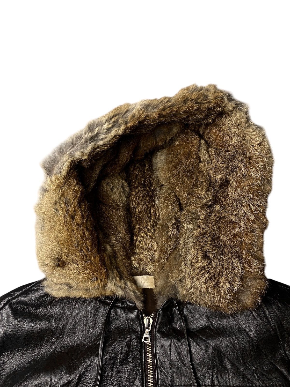 Le Grande Bleu (L.G.B.) 2000's Edifice Fur Pigskin Leather Jacket Size US M / EU 48-50 / 2 - 2 Thumbnail