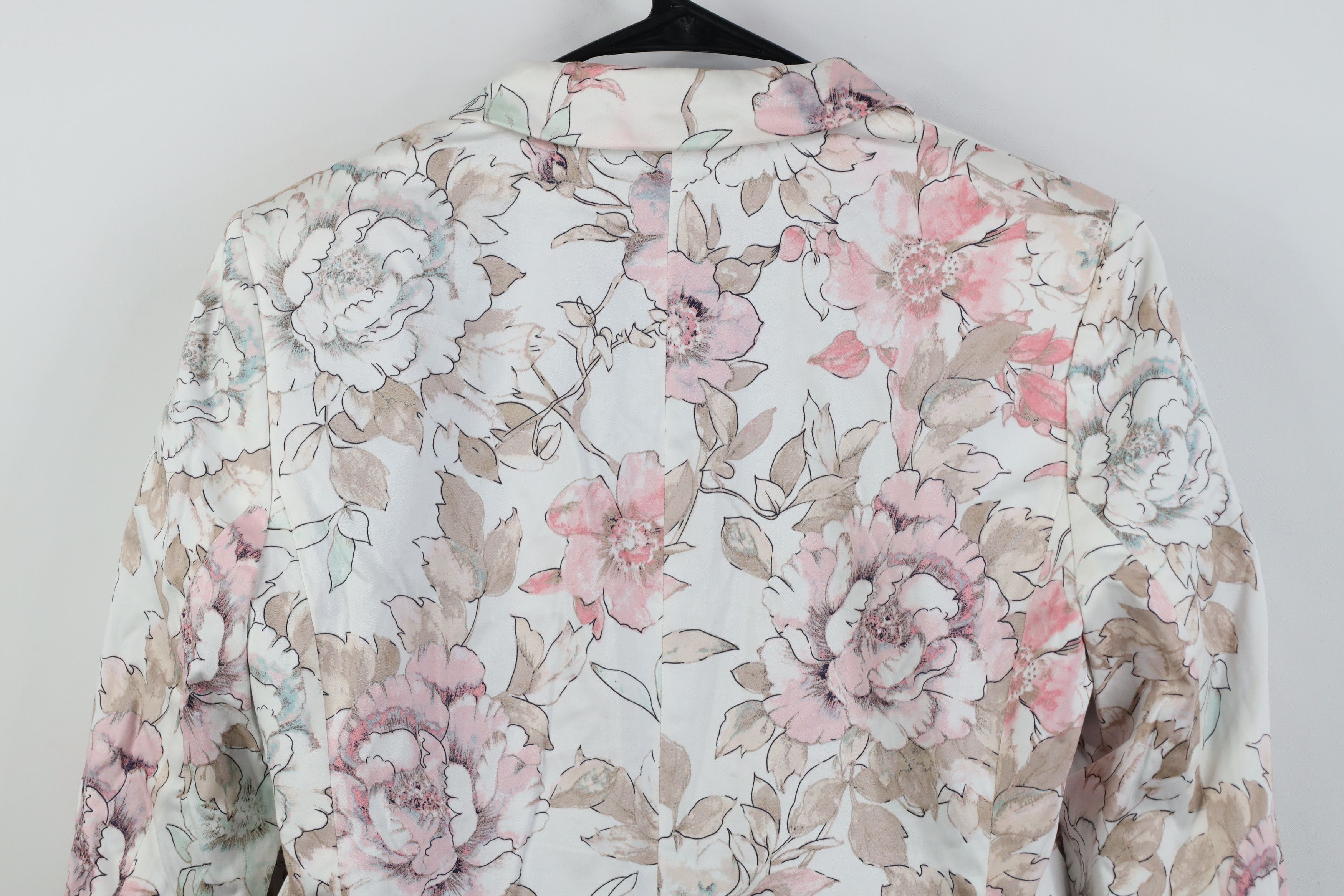 Tommy Hilfiger Tommy Hilfiger Floral One Button Suit Coat Blazer Jacket Size L / US 10 / IT 46 - 14 Thumbnail