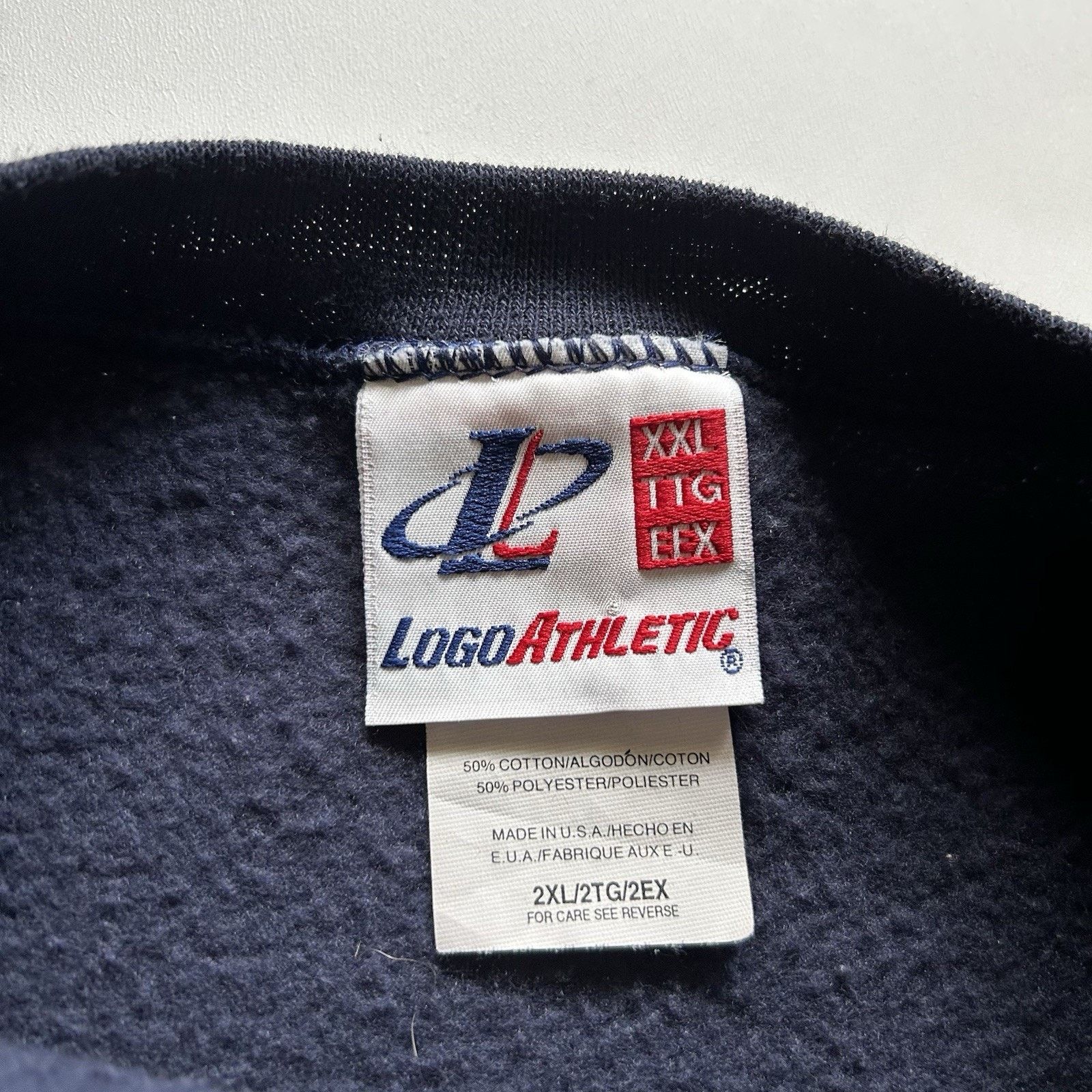 Logo Athletic × NCAA × Vintage Michigan Wolverines Sweatshirt 2XL 90s NCAA Logo Athletic Size US XXL / EU 58 / 5 - 3 Thumbnail