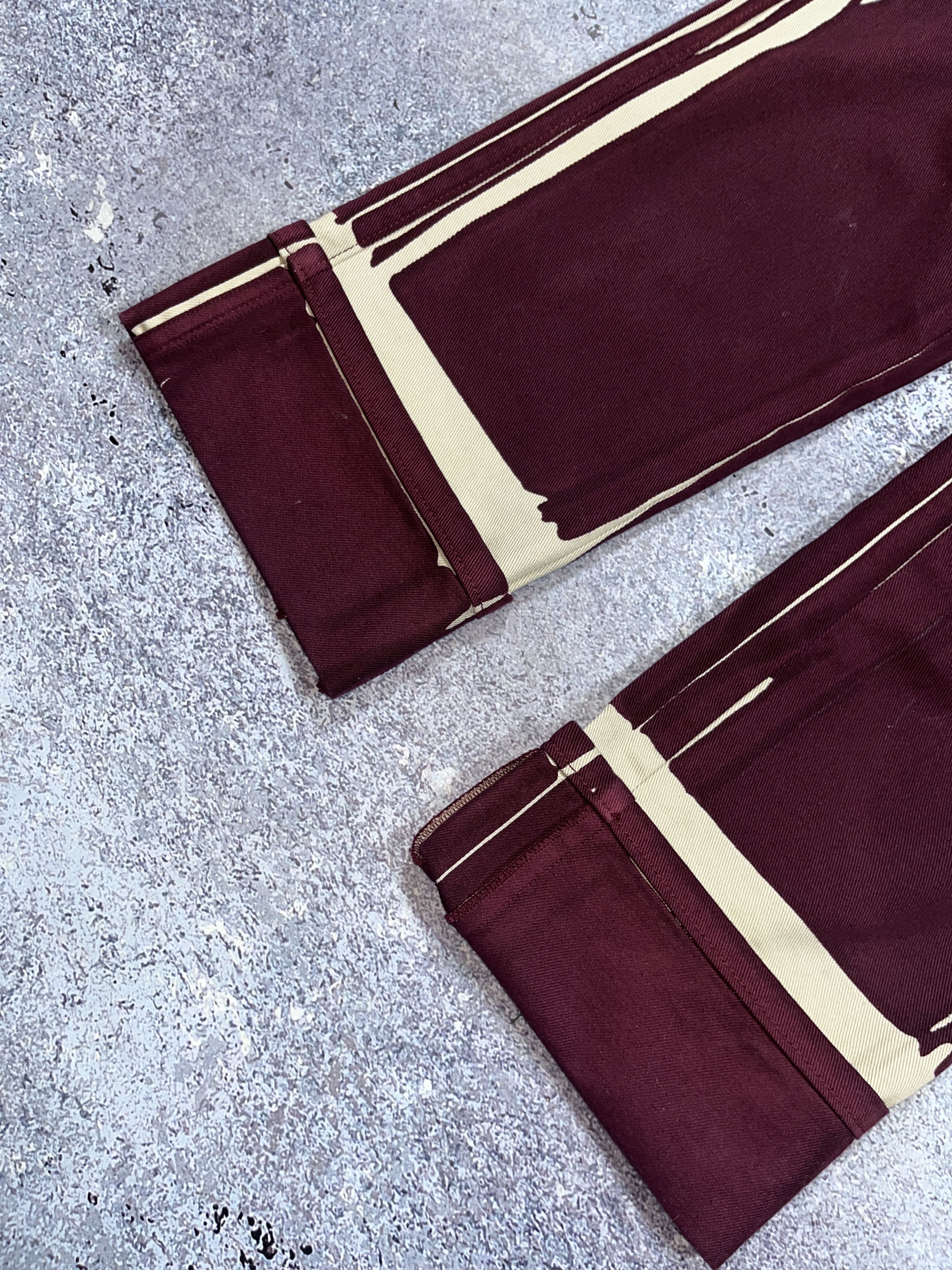 Prada Archive Prada Milano Denim Pants Jeans Red Wine Blood Unisex Size 29" - 7 Thumbnail
