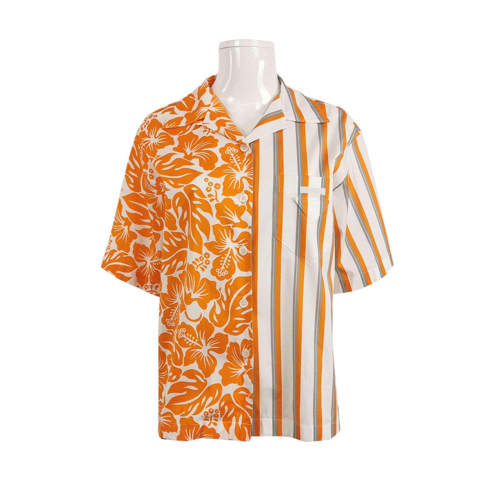 Prada Prada Floral Striped Button Up Shirt Size IT 38 Size XS / US 0-2 / IT 36-38 - 1 Thumbnail