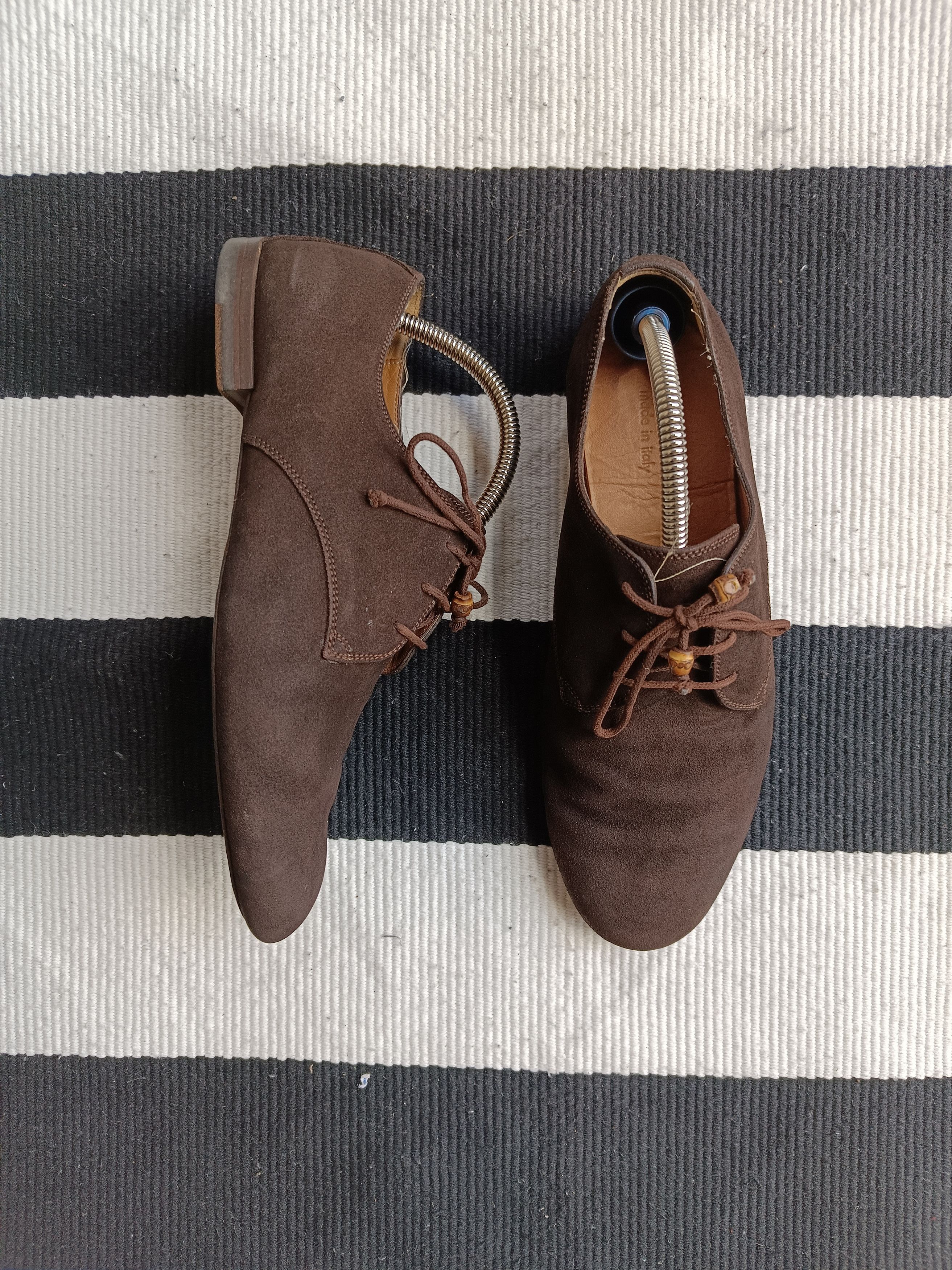 Gucci Gucci brown suede lace-up oxfords. Size US 6.5 / EU 39-40 - 3 Thumbnail