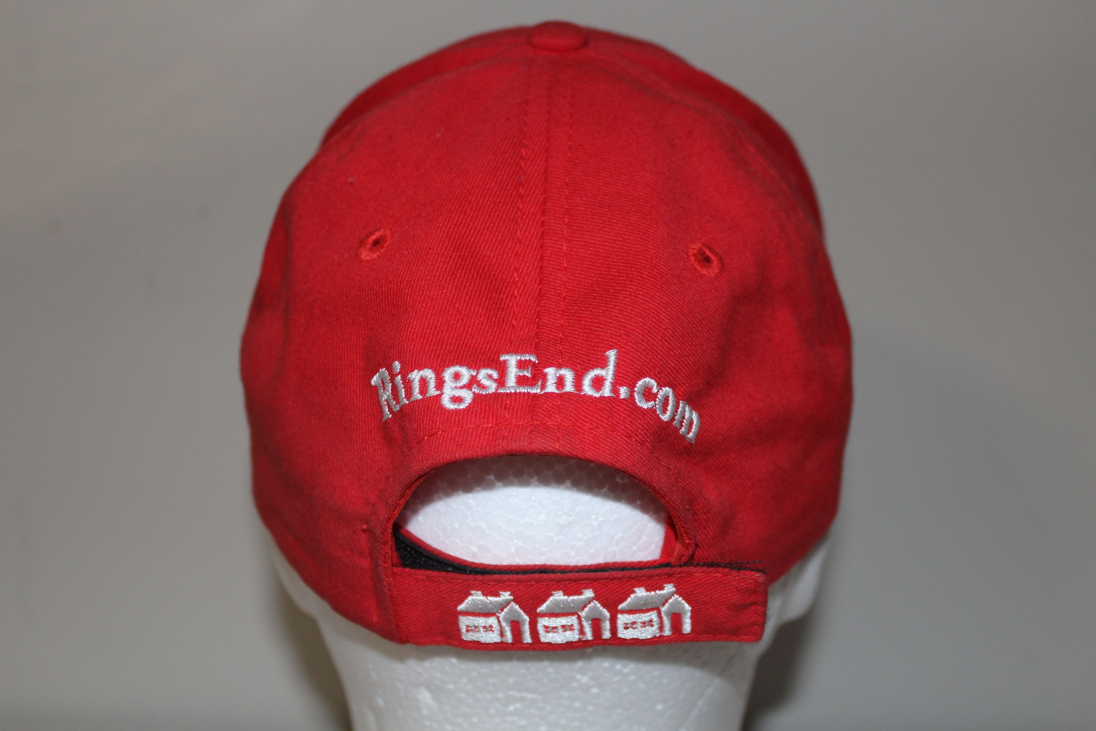 Other Ring's End Adult Adjustable Strap Baseball Cap Hat Red Size ONE SIZE - 4 Thumbnail