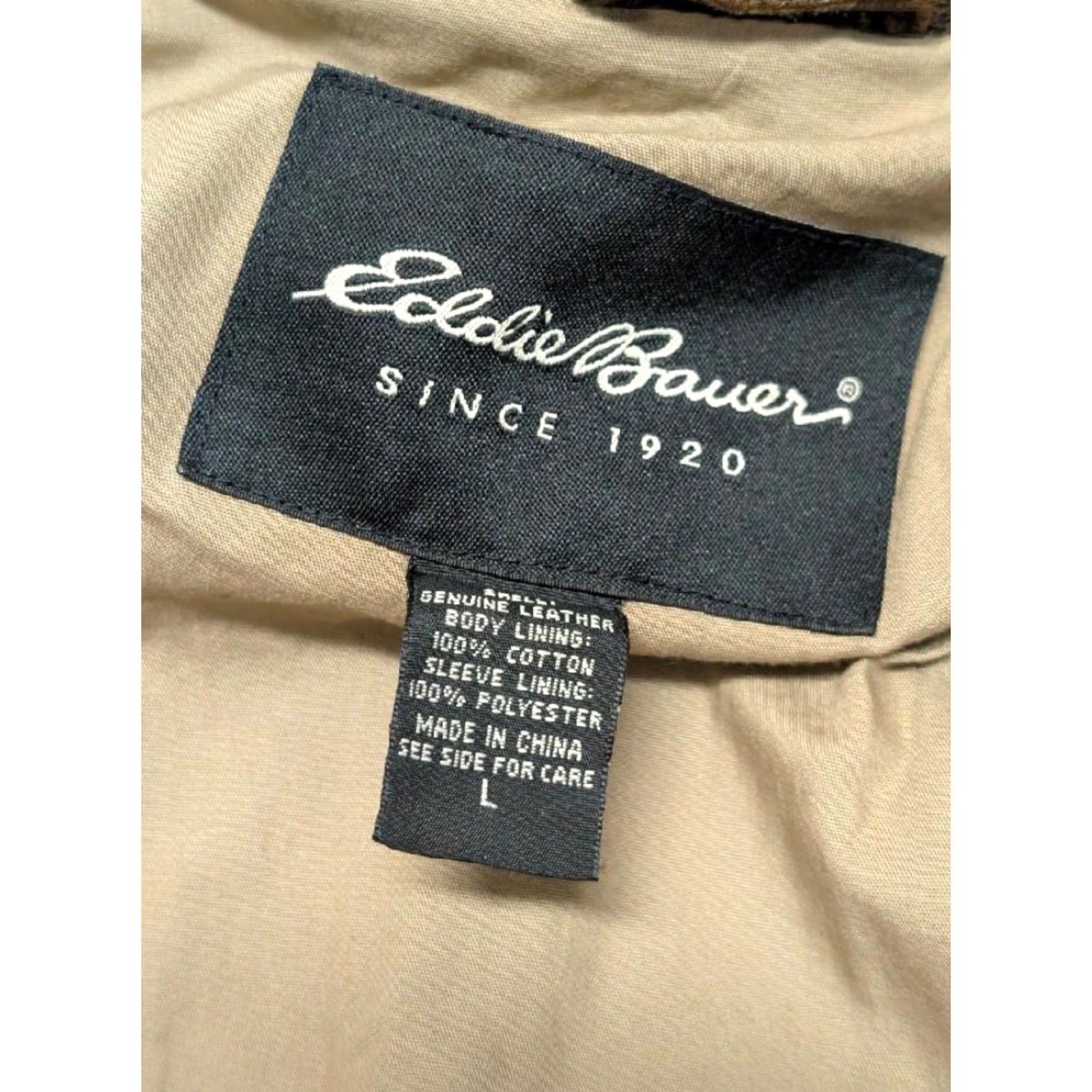 Eddie Bauer VINTAGE Eddie Bauer Motorcycle Jacket Men L Brown Leather 44 Patina Broken-in Mad Max 44 Size US L / EU 52-54 / 3 - 6 Thumbnail