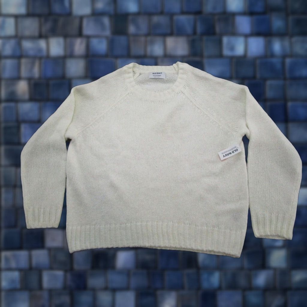 Old Navy Old Navy White Sweater Wool Blend Size S NEW Women's Pullover Soft Recycled Material Size S / US 4 / IT 40 - 1 Thumbnail
