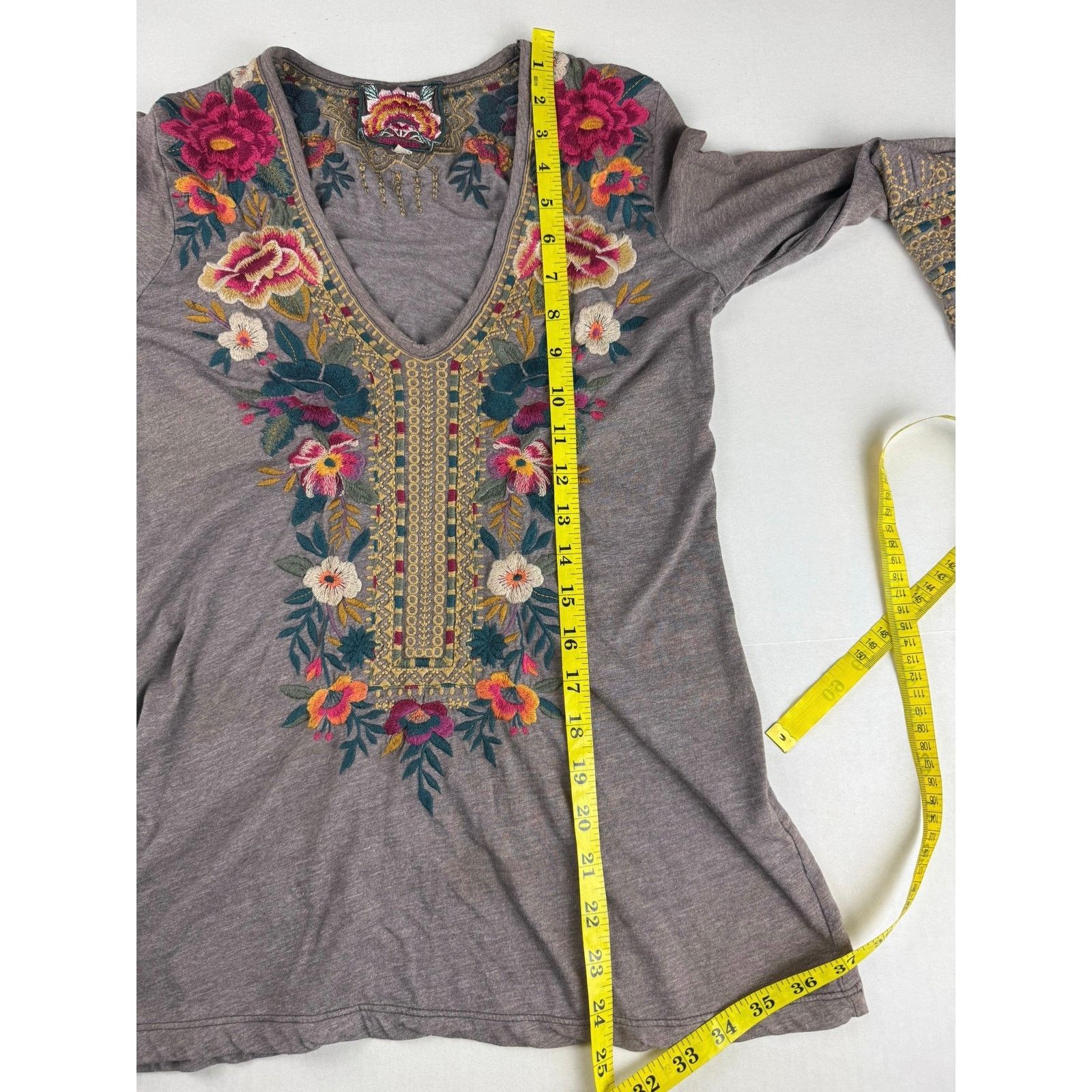 Johnny Was Johnny Was Katina Floral Embroidered T-Shirt - XS Size XS / US 0-2 / IT 36-38 - 8 Thumbnail