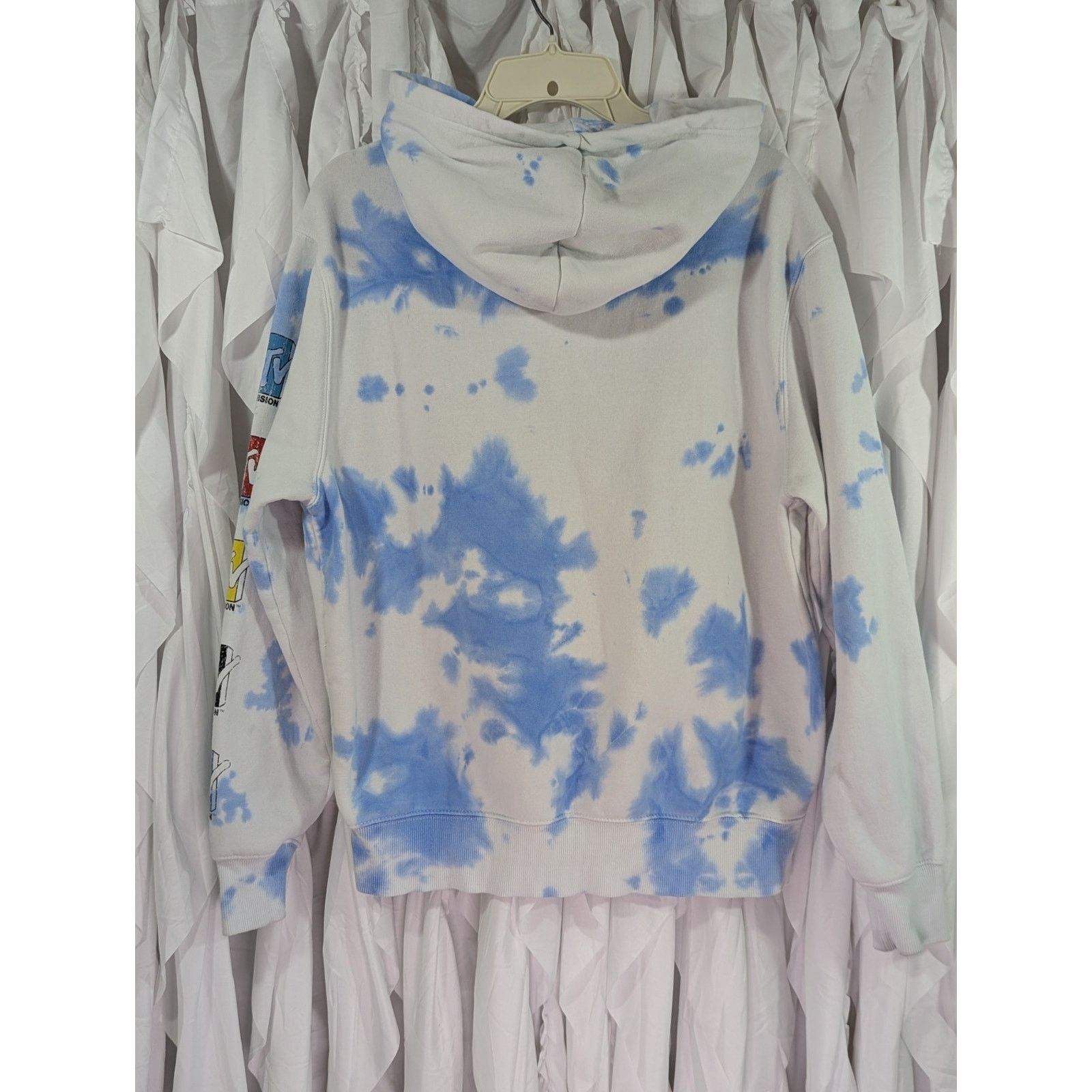 Mtv MTV Retro Tie Dye Oversized Hoodie XS (Fits Medium) Size US XS / EU 42 / 0 - 8 Thumbnail