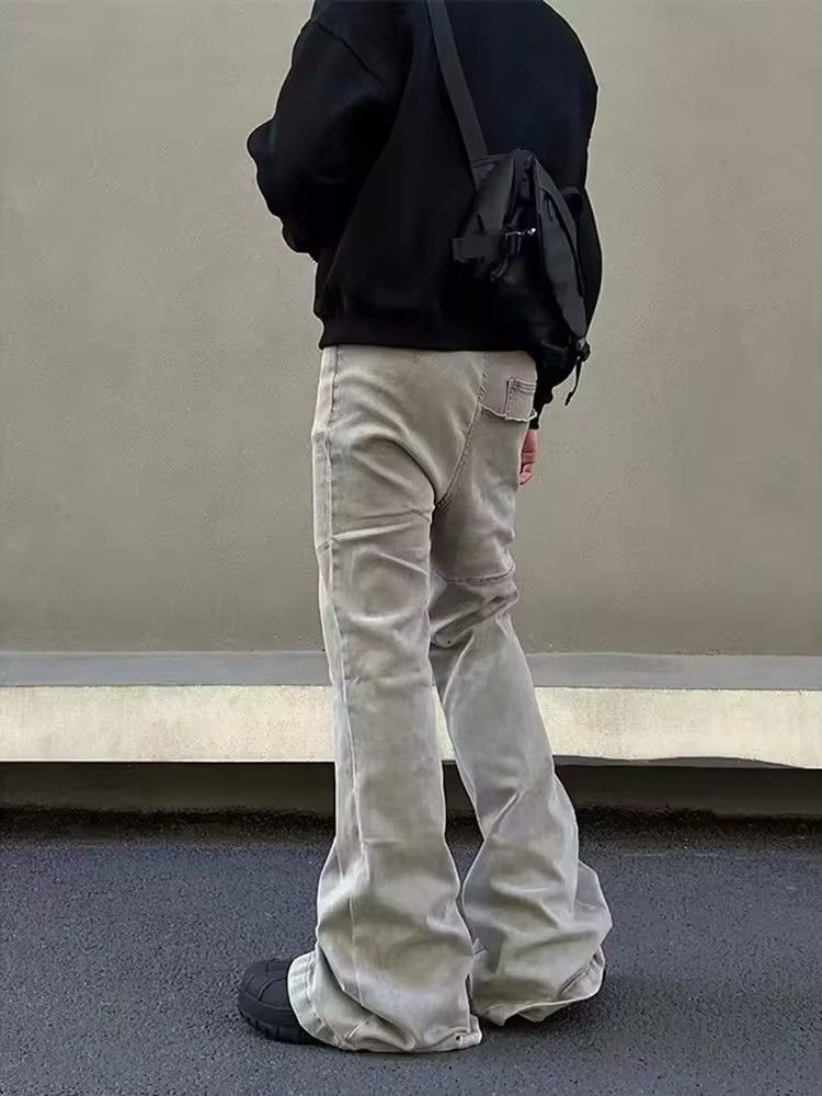 Japanese Brand × Jean Y2K Baggy Stacked Flare Jeans Size US 32 / EU 48 - 4 Thumbnail