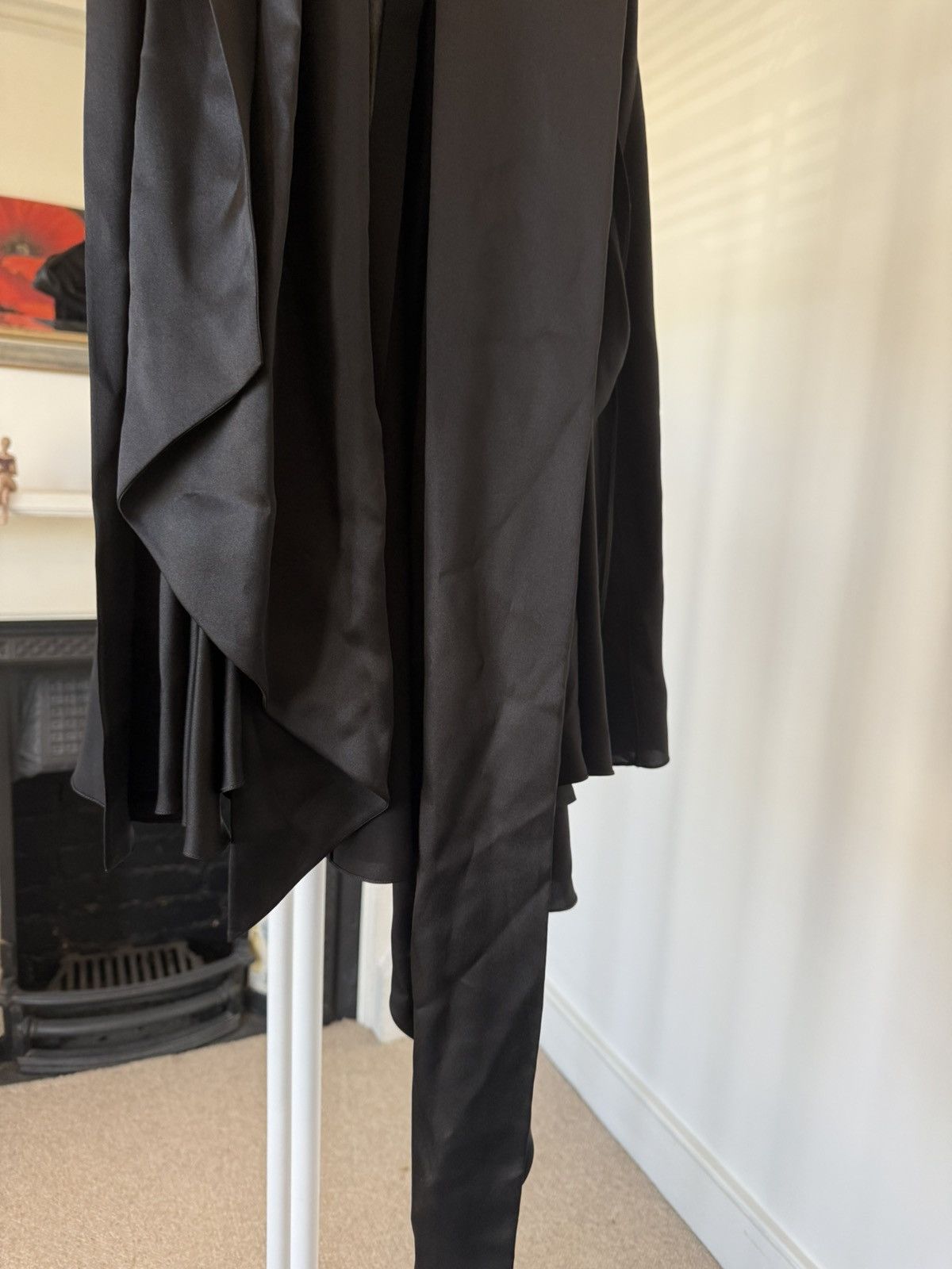 Saint Laurent Paris SS24 Saint Laurent Lavalliere-Neck Top in Silk Satin Size US XS / EU 42 / 0 - 10 Thumbnail