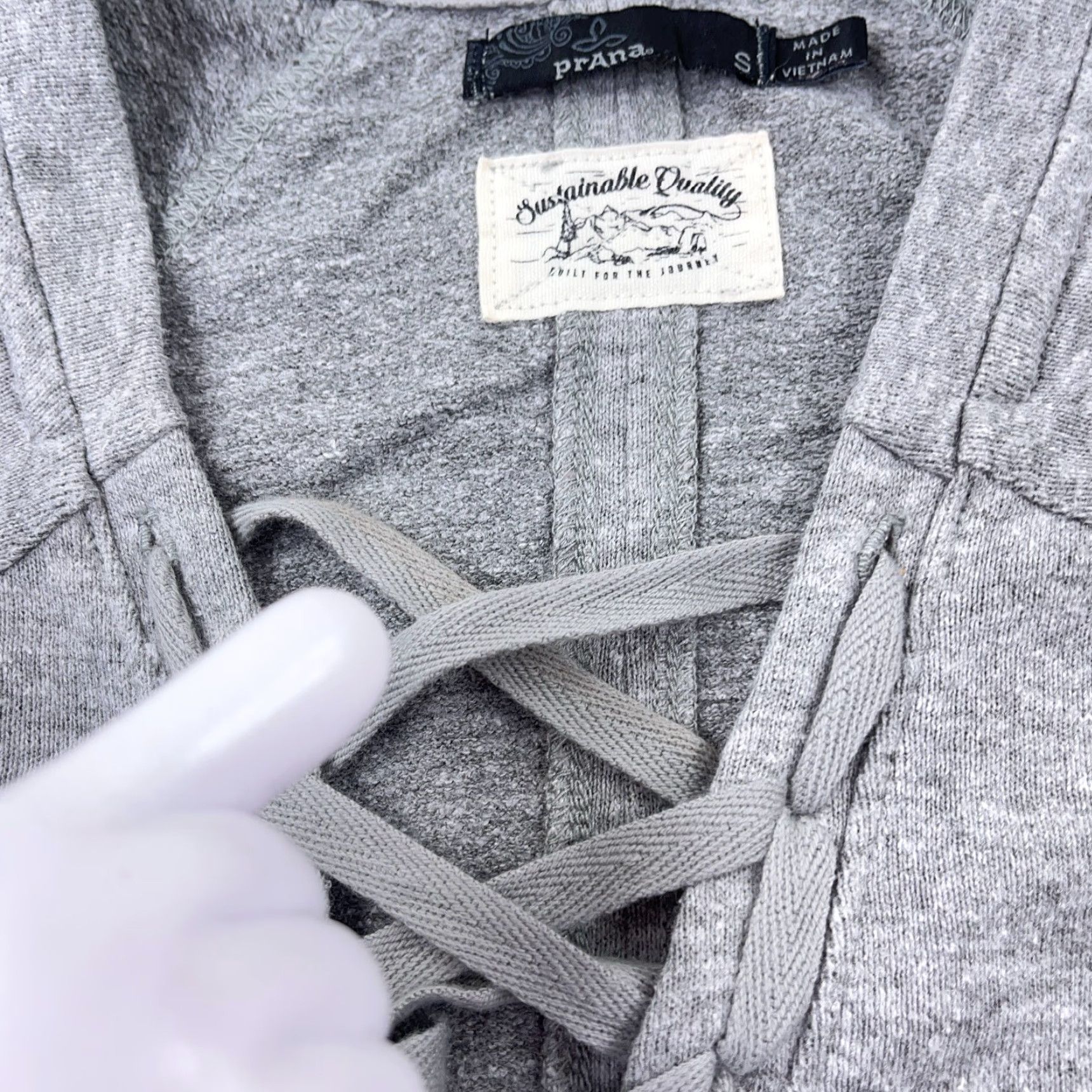 Prana prAna Dress Women's Small Gray Long Sleeve Pockets Sweater Lace Neck Size S / US 4 / IT 40 - 5 Thumbnail