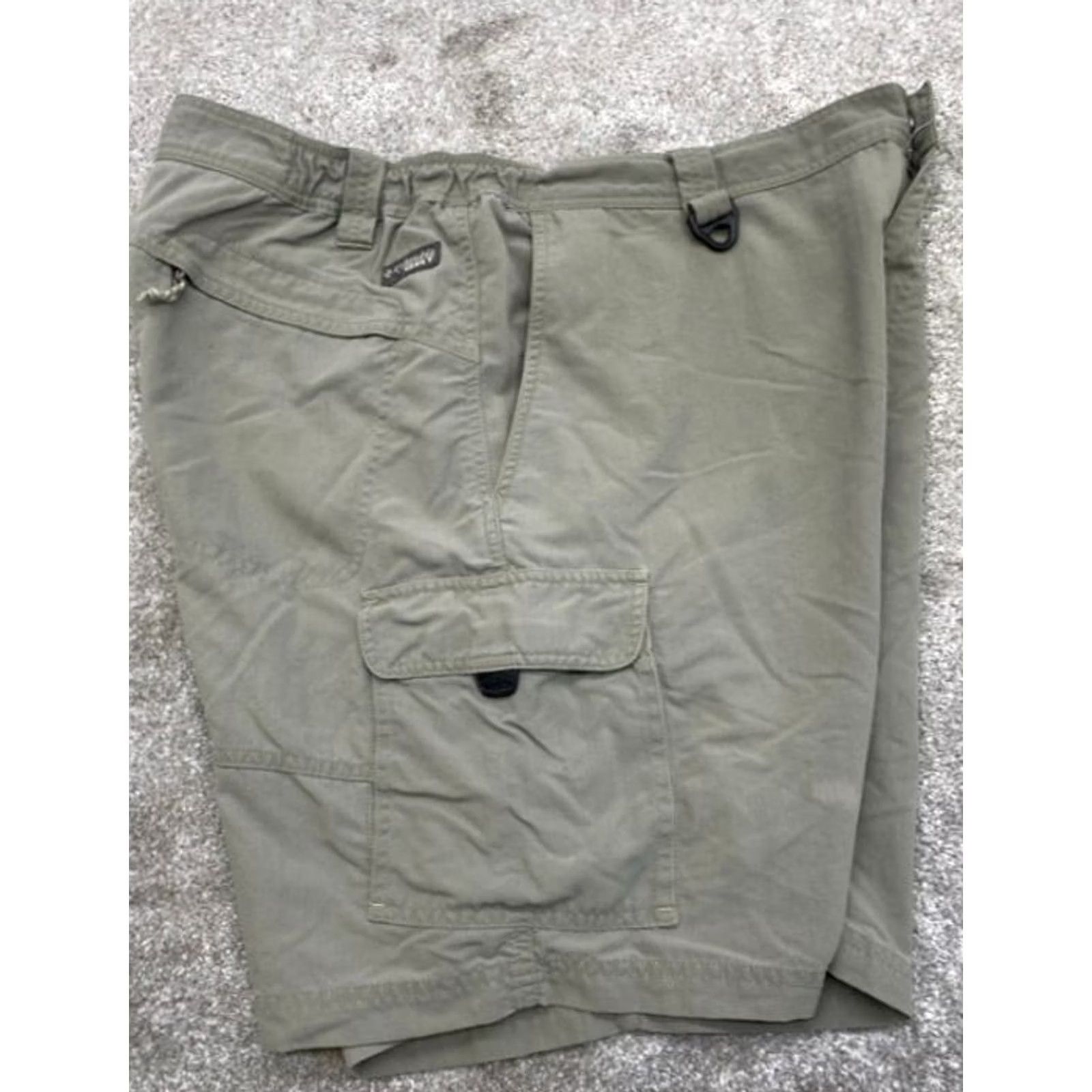Olive Columbia GRT Cargo Shorts Men Large 32 Olive Green Pockets Outdoor Work 6153 Size US 33 - 6 Thumbnail