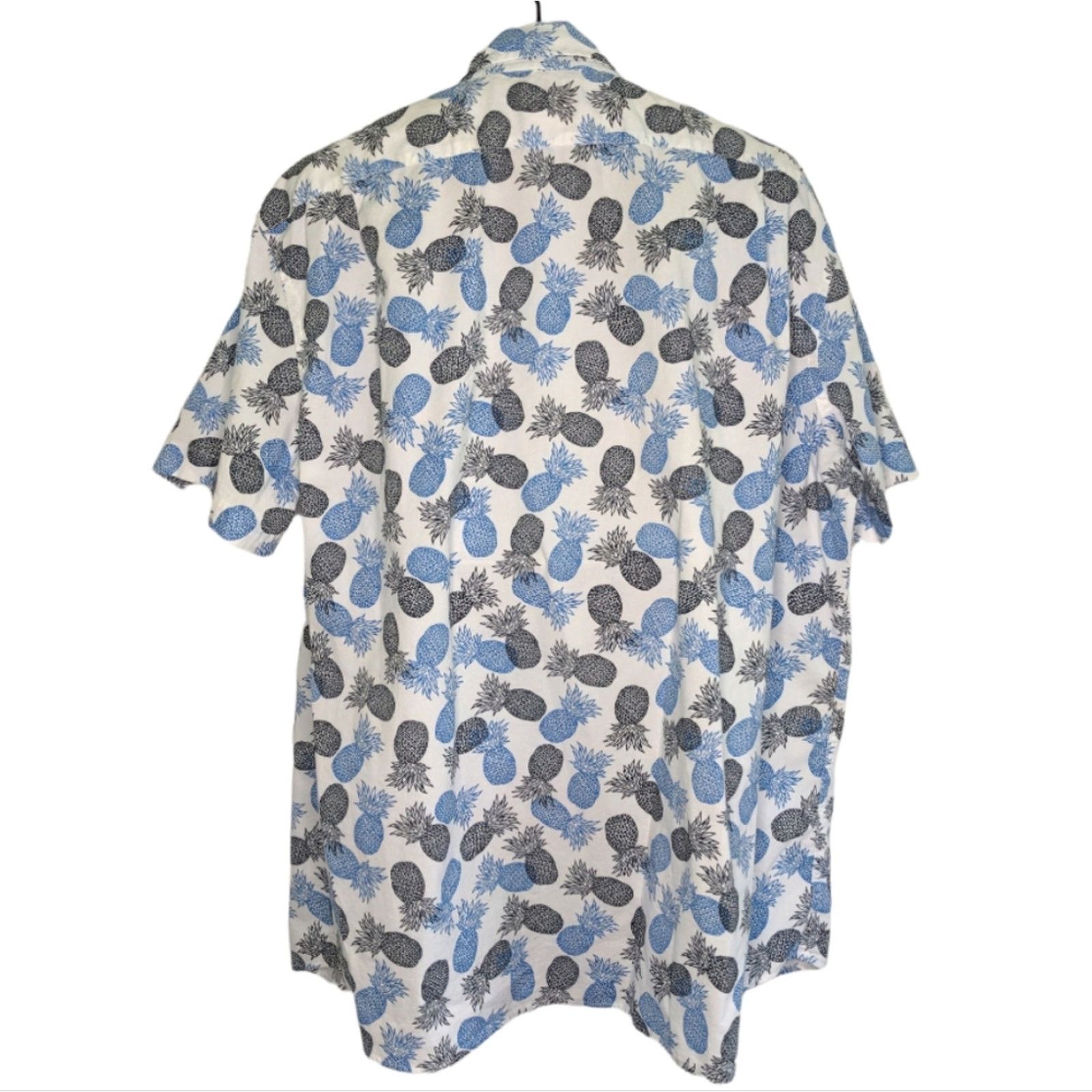 Sonoma SONOMA Blue Black Pineapple Hawaiian Style Shirt XXL Size US XXL / EU 58 / 5 - 2 Thumbnail