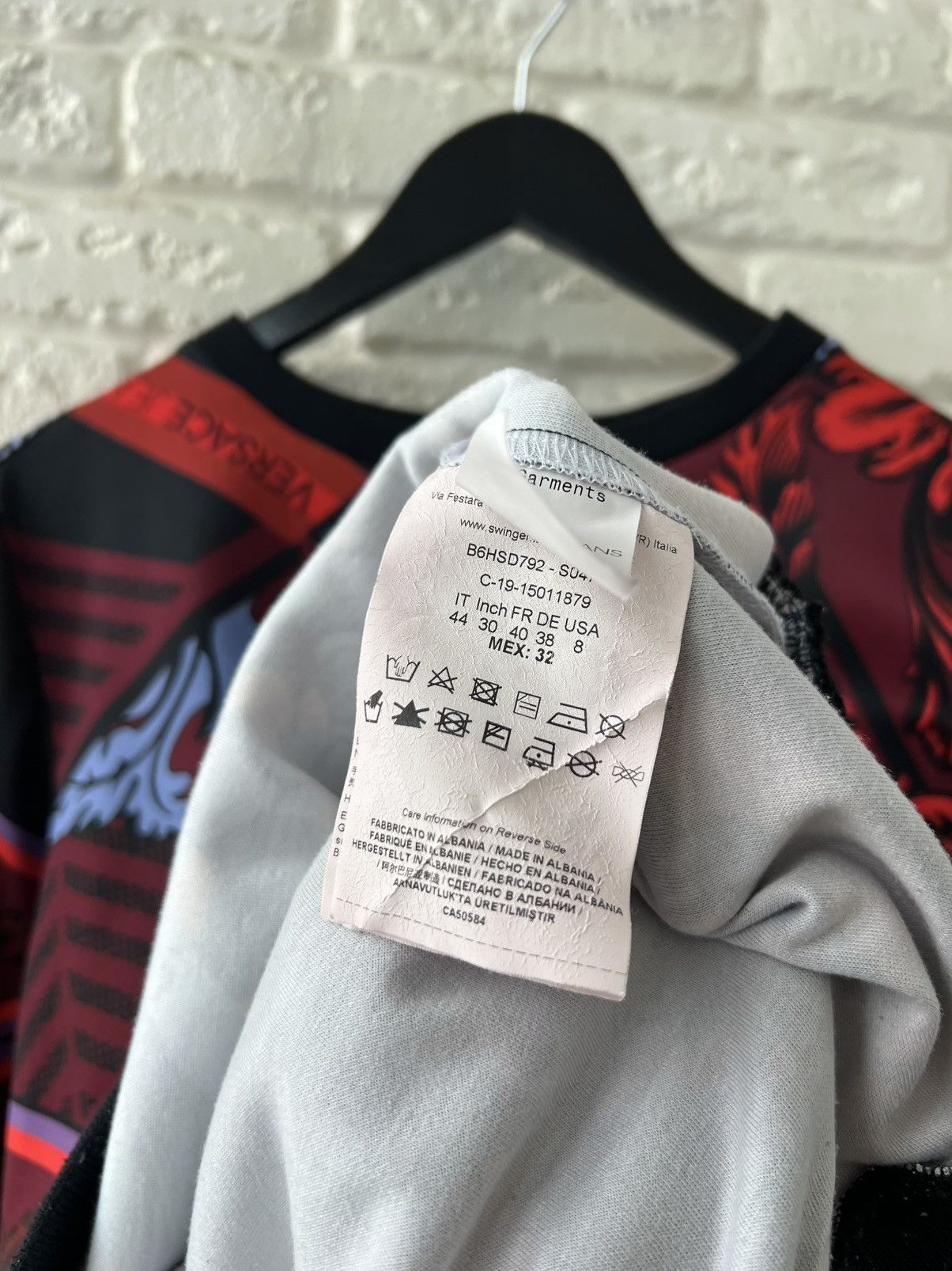 Versace Jeans Couture Versace Multicolor Logo Crew Neck Sweatshirt Size M / US 6-8 / IT 42-44 - 5 Thumbnail