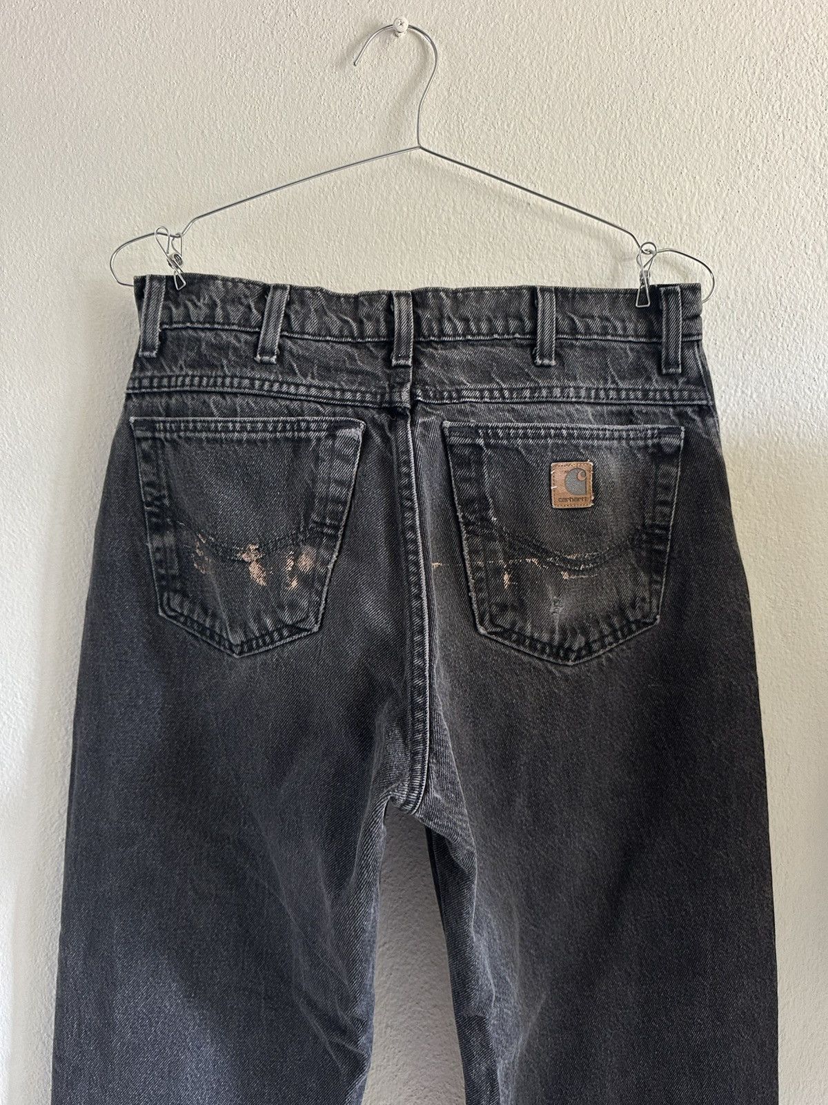 Carhartt (32x29) Vintage Faded Carhartt Jeans B17 BLK Size US 32 / EU 48 - 1 Thumbnail