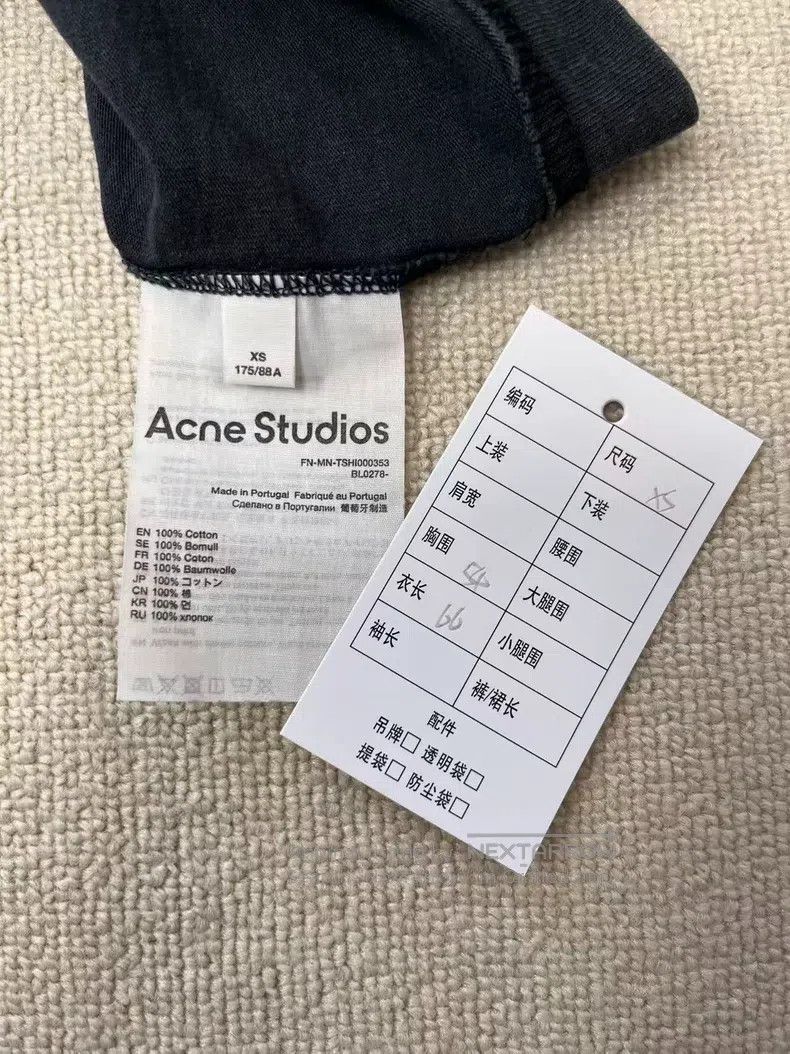 Acne Studios Acne Studios Logo Loose Round Neck Printed Short Sleeve T- Size US XS / EU 42 / 0 - 4 Thumbnail