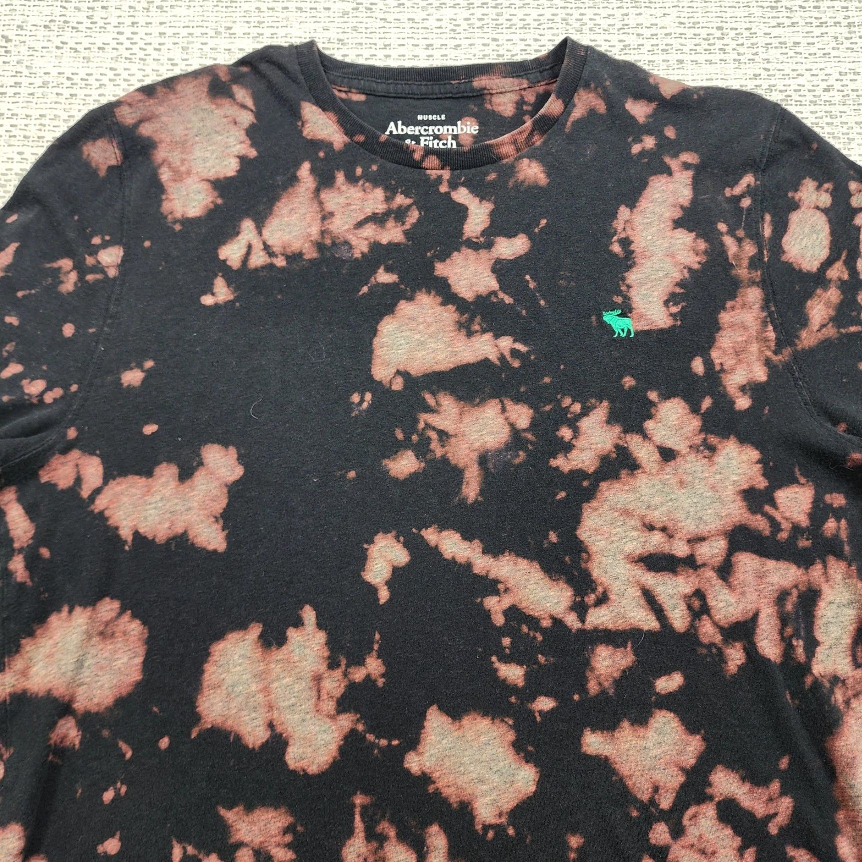 Abercrombie & Fitch VINTAGE Abercrombie & Fitch Shirt Mens L Black Tie Dye Long Sleeve Muscle Top Size US L / EU 52-54 / 3 - 4 Thumbnail