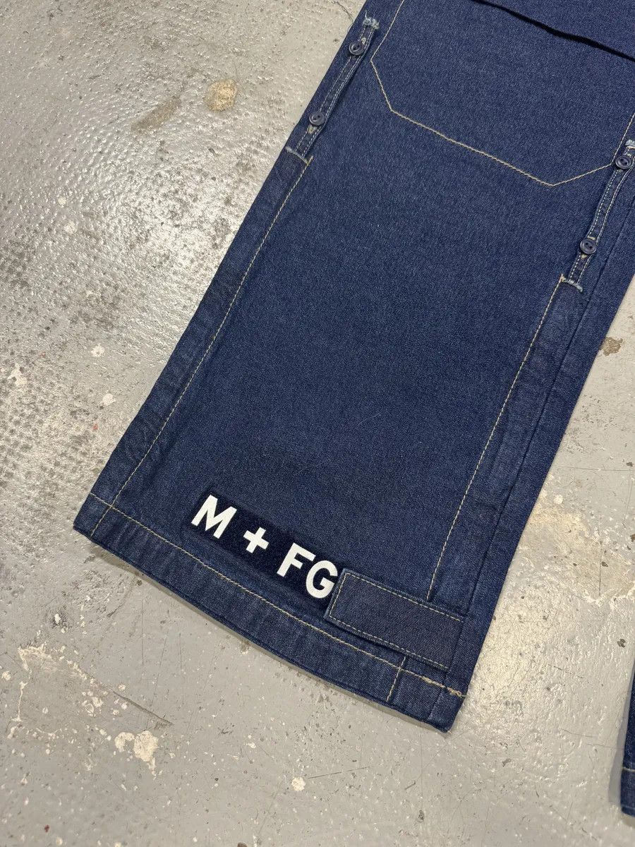 Marithe + Francois Girbaud 2000s Marithé + François Girbaud Blue Carpenter Denim Cargo Jeans Size US 32 / EU 48 - 9 Thumbnail