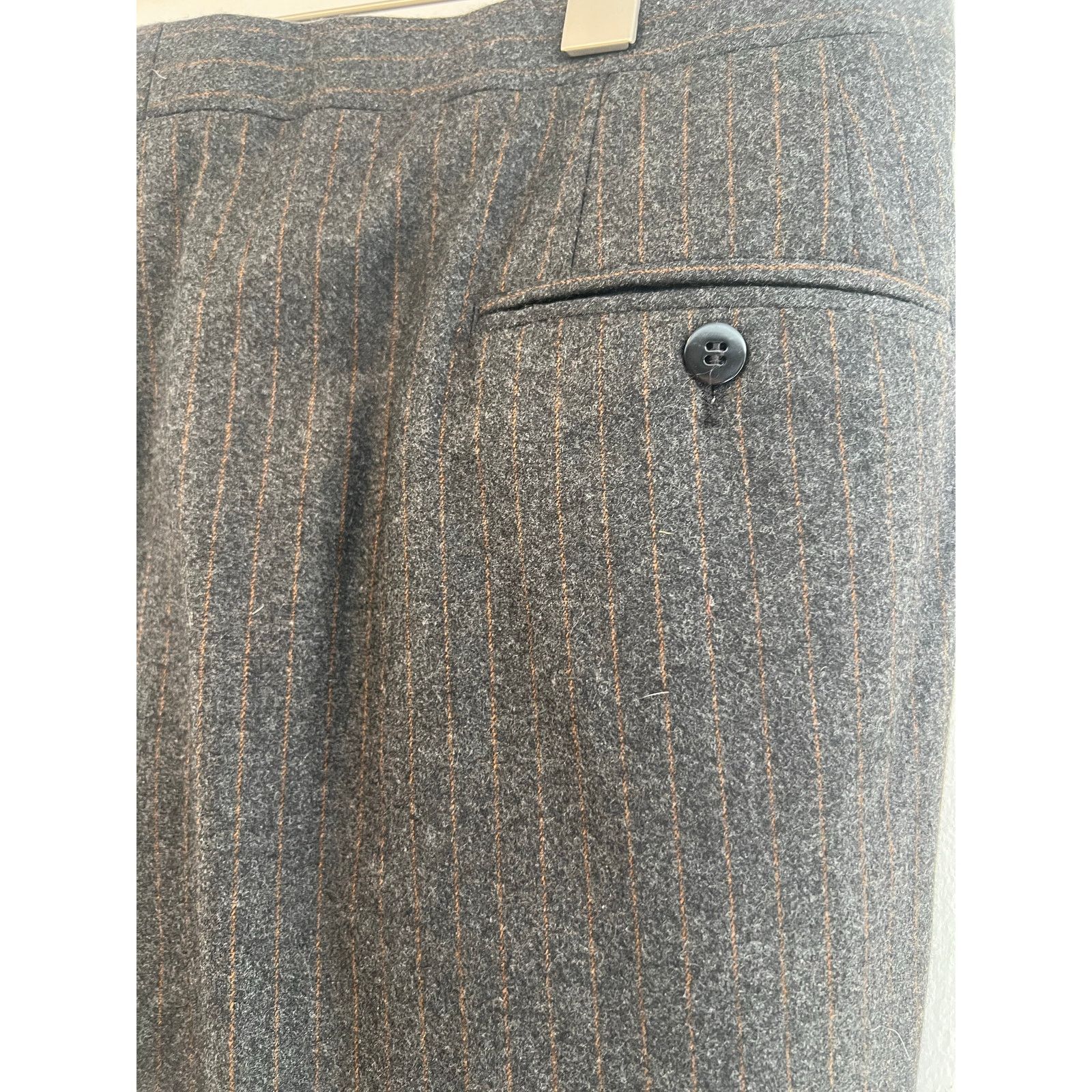 Loro Piana Loro Piana Wool Cashmere 2 Piece Suit Gray Bronze Pinstripe Size 44R - 12 Thumbnail
