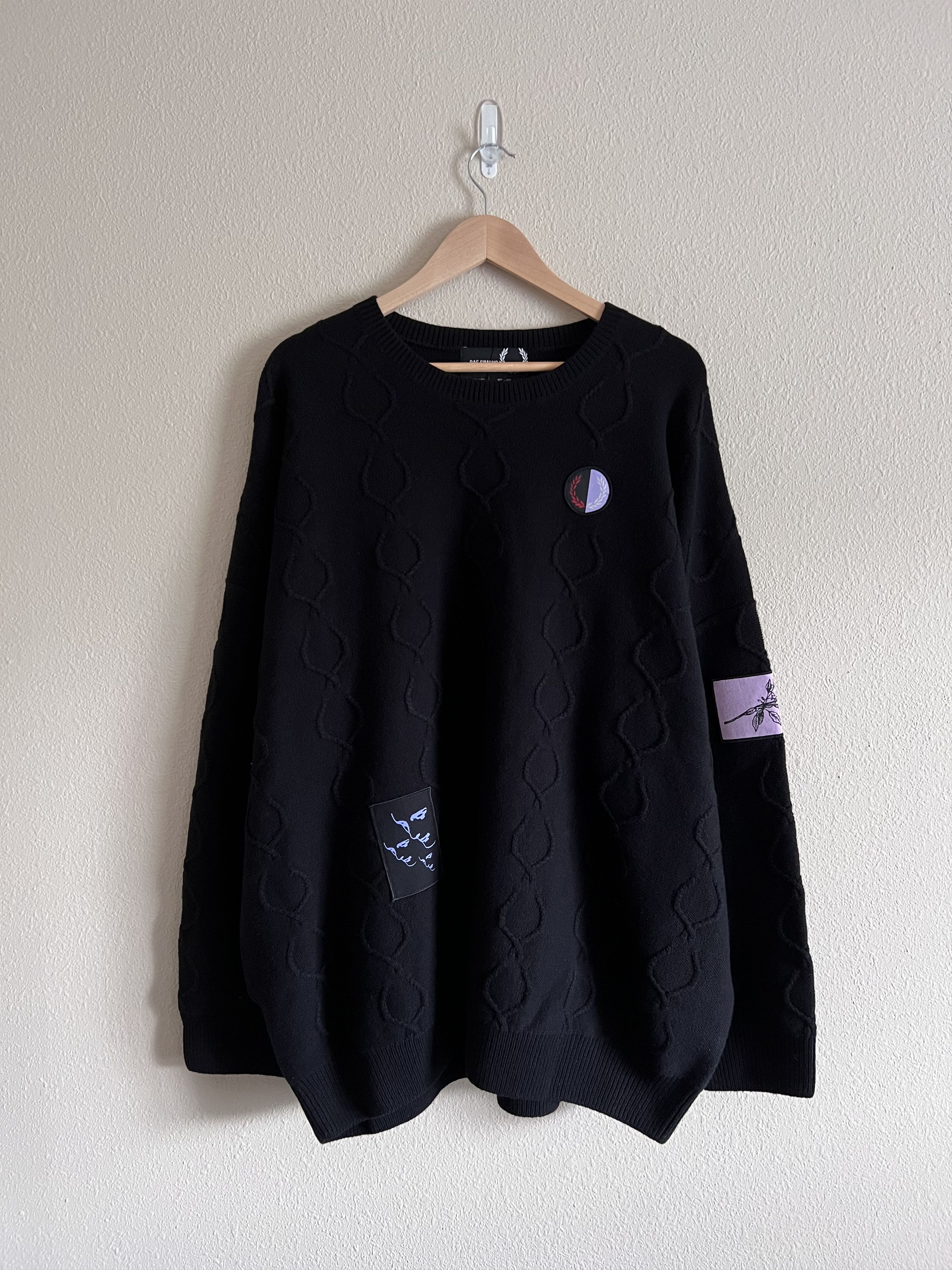 Raf Simons Fred Perry Oversized Laurel Wreath Sweater