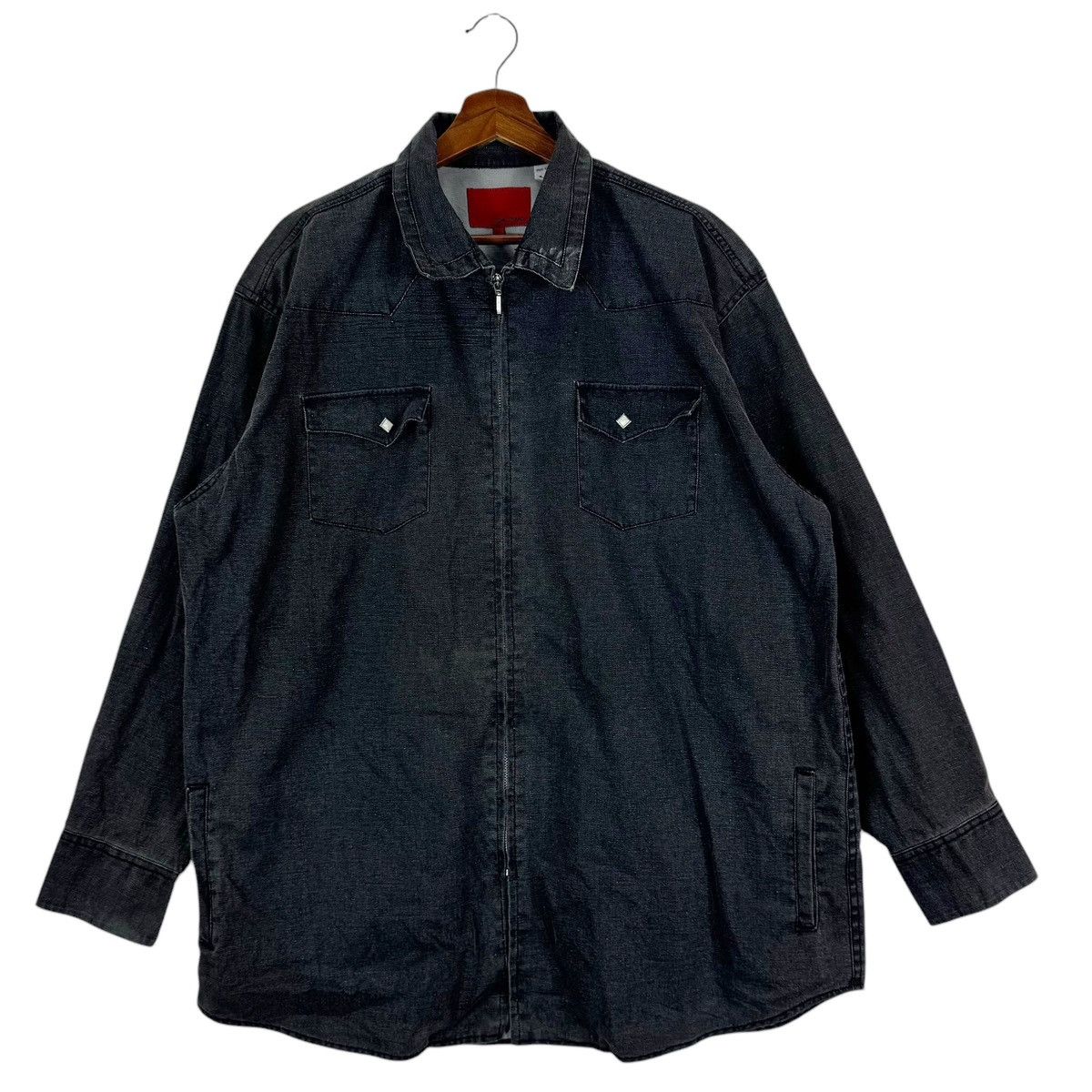 Vintage VINTAGE TOM JEANS WESTERN STYLE DENIM JACKET Size US XL / EU 56 / 4 - 1 Thumbnail