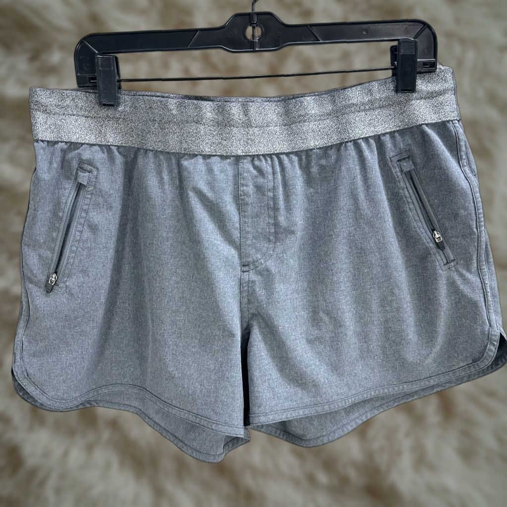 Gramicci Gramicci Women Athletic Shorts Gray L Elastic Waist 3 in Inseam Training Running Pull On Size 36" / US 14 / IT 50 - 1 Thumbnail