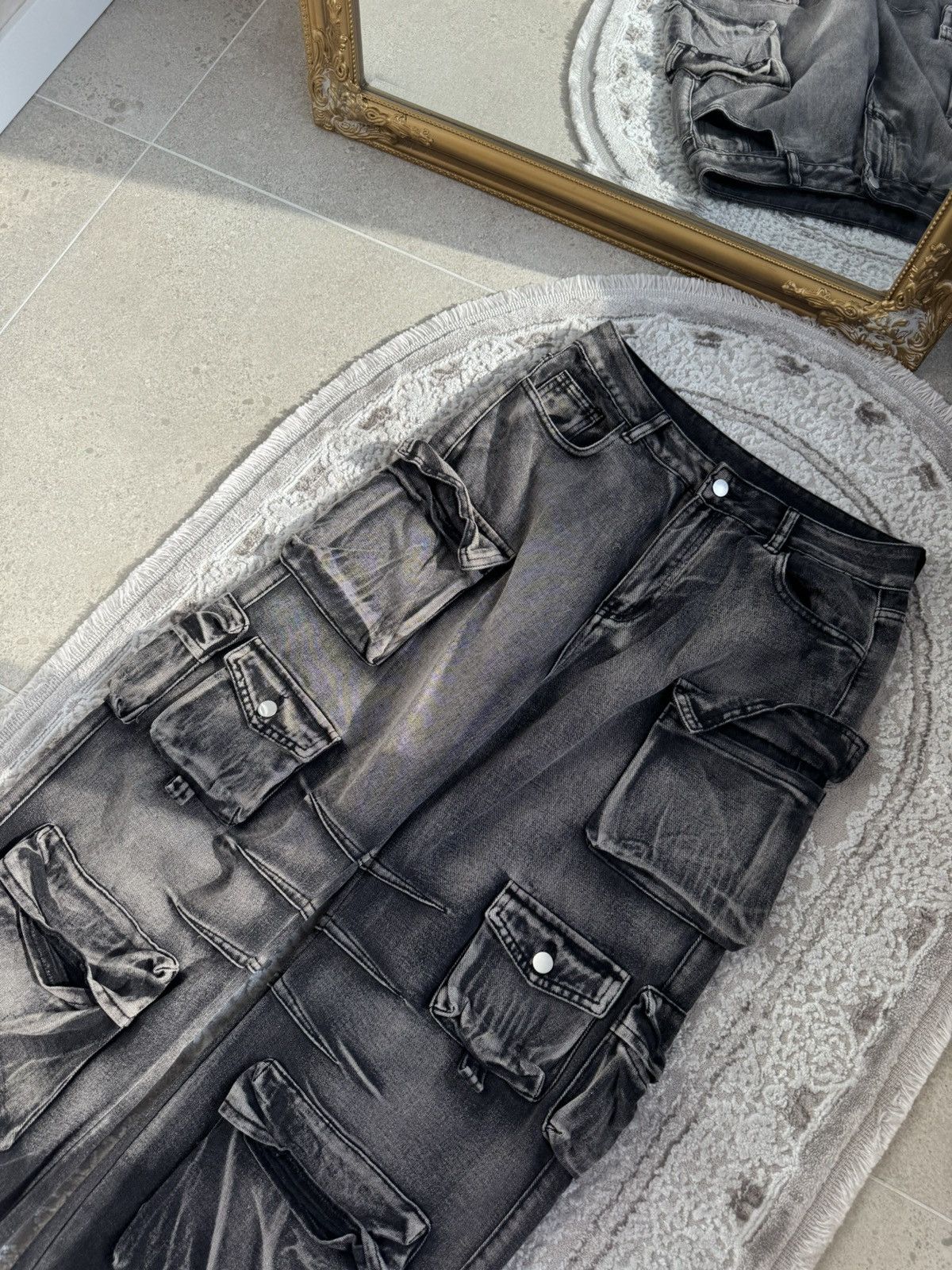 Japanese Brand Rare Vtg Japan Cargo Jeans Multi Pocket Tactical Size US 34 / EU 50 - 2 Thumbnail