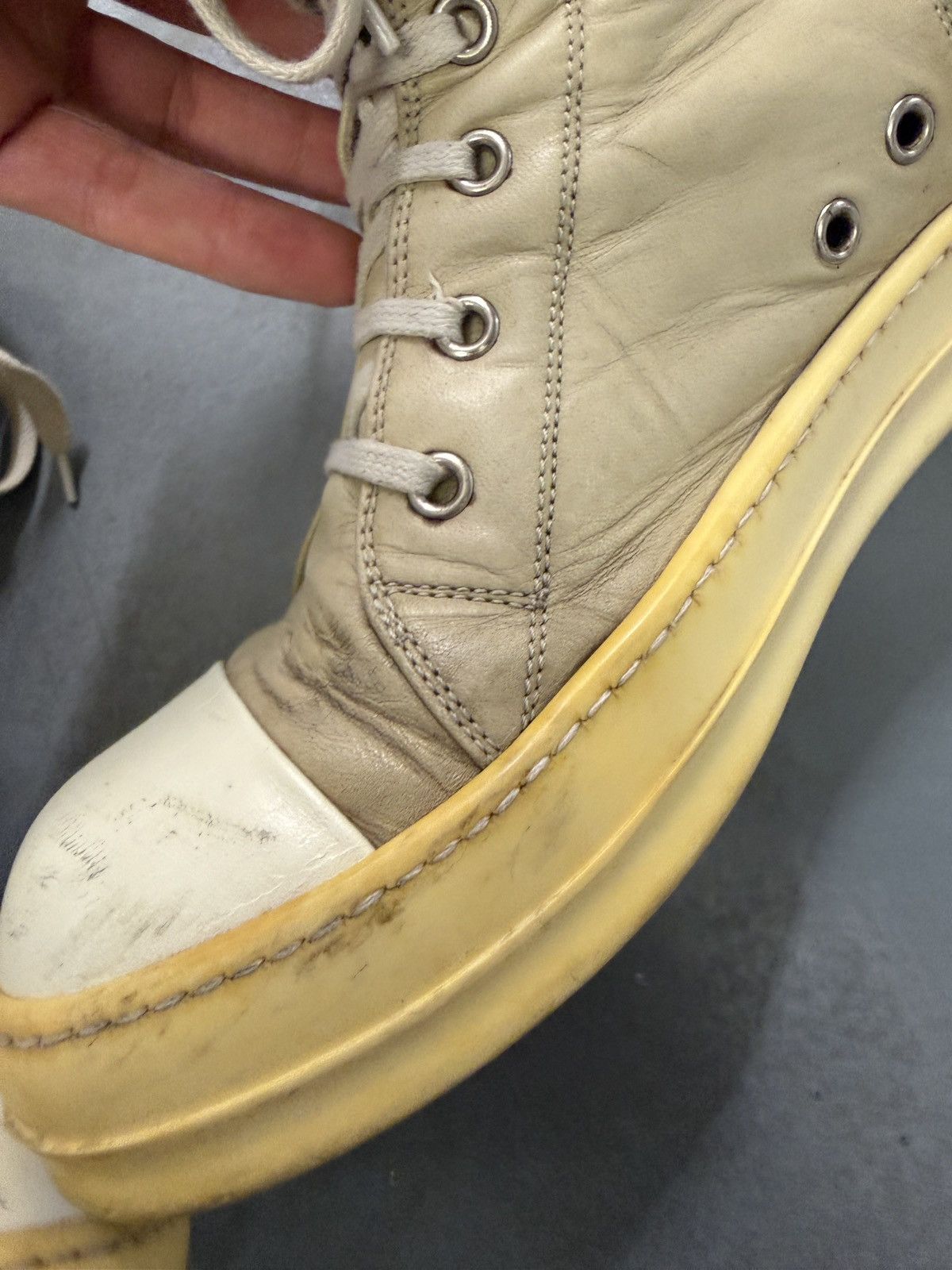 Rick Owens Rick Owens Main Line Vintage Leather High Sneakers Size US 9 / EU 42 - 10 Thumbnail