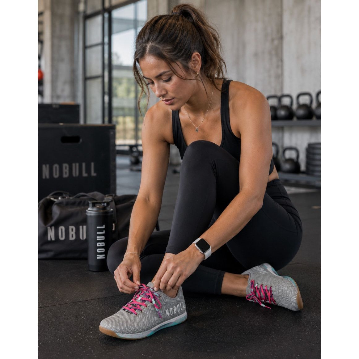 Other NOBULL Outwork SuperFabric Trainer Sneakers Gray Pink 7.5 Size US 7 / EU 40 - 2 Thumbnail