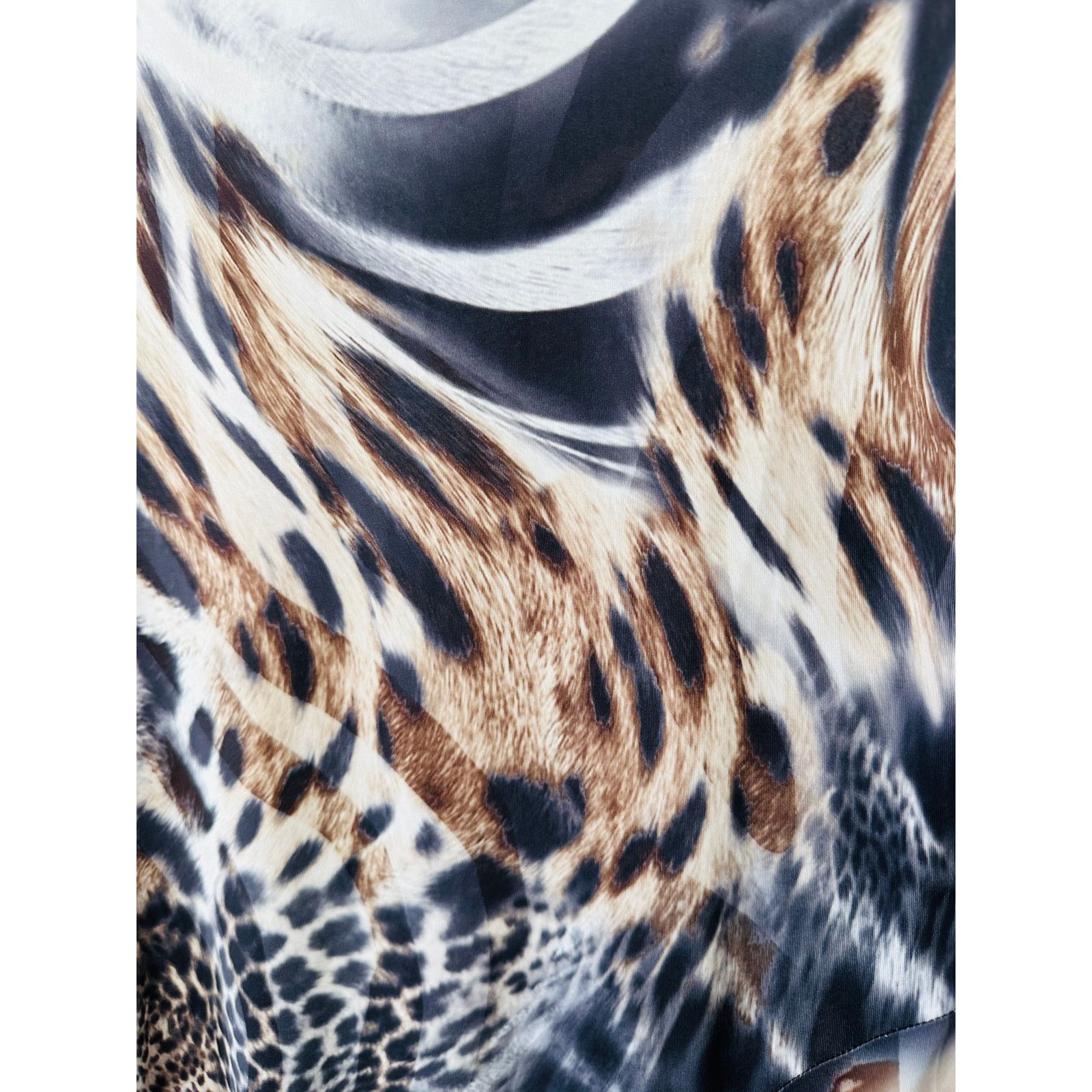 Other Torn by Ronny Kobo Black Multi Animal Print Bodycon Dress S Size S / US 4 / IT 40 - 7 Thumbnail