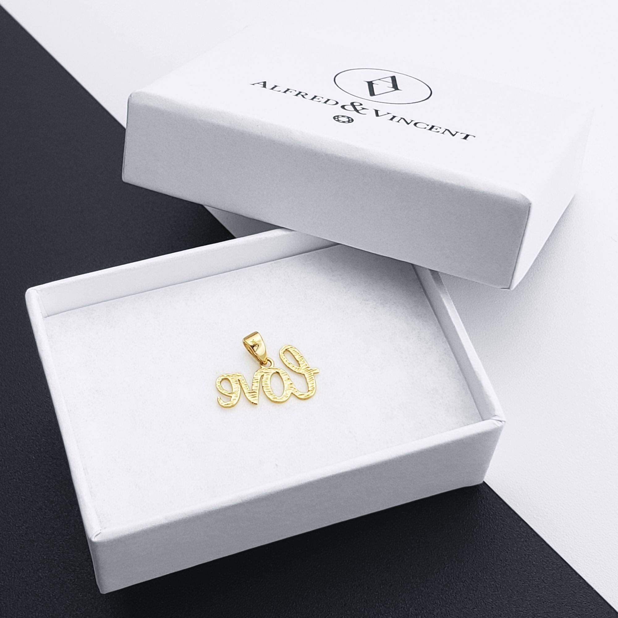 Other Cursive Love Script Polished Real 14k Yellow Gold Pendant Size ONE SIZE - 3 Thumbnail
