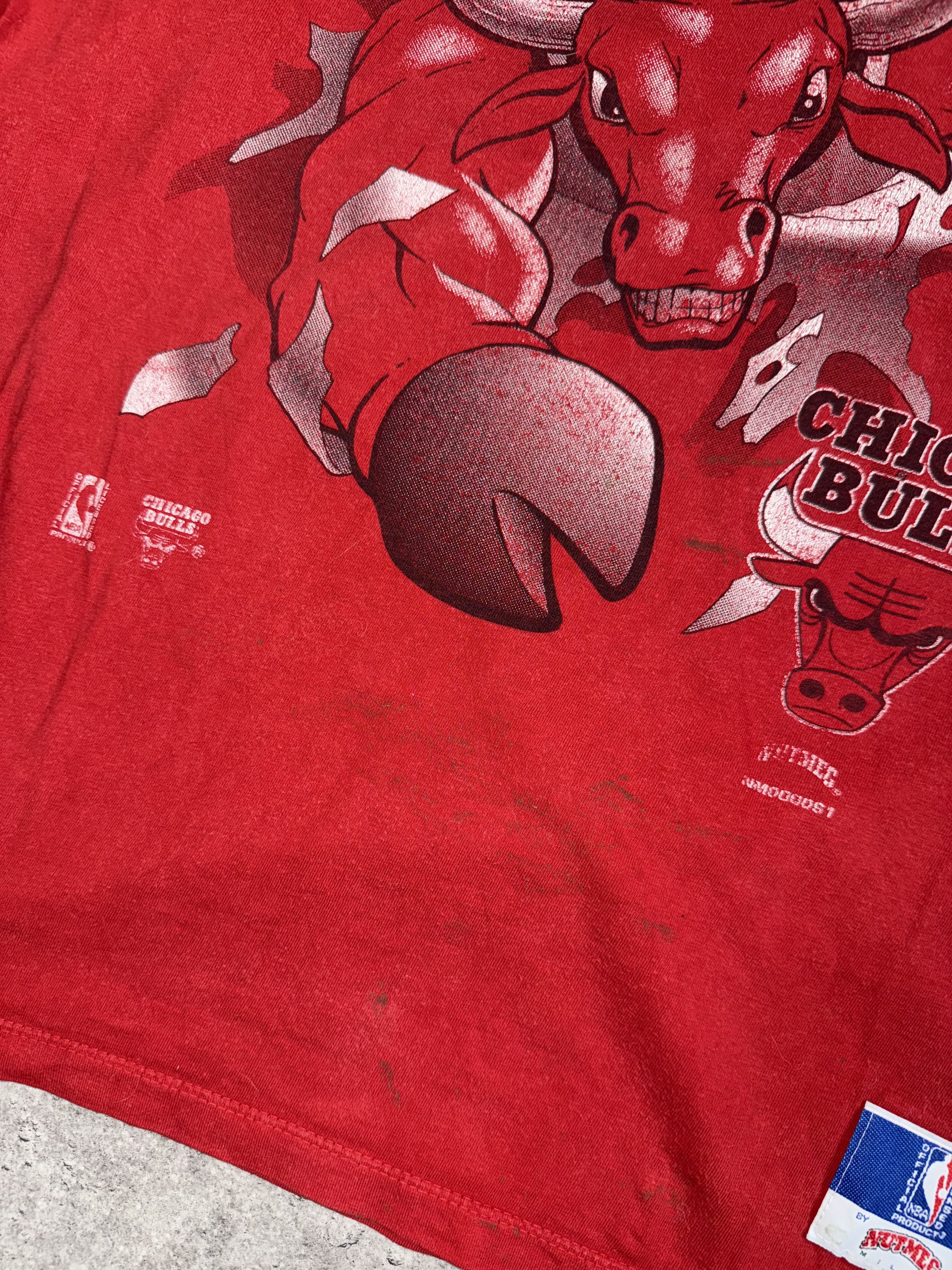 Nutmeg Nutmeg vintage chicago bulls 90s boxy tee Size US XL / EU 56 / 4 - 4 Thumbnail