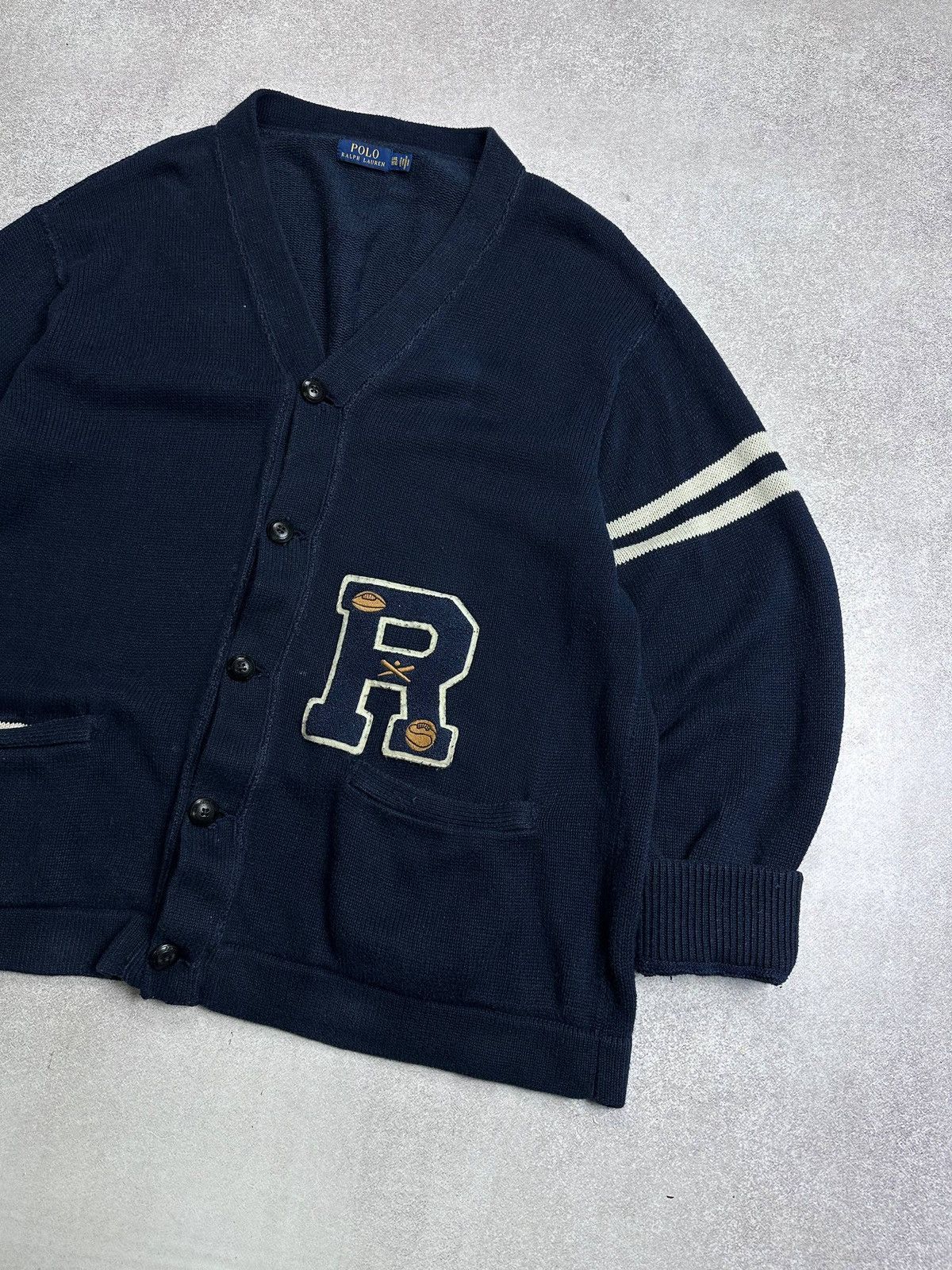 Polo Ralph Lauren Vintage Polo Ralph Lauren Heavy Knit Cardigan Sweater XXL Size US XXL / EU 58 / 5 - 2 Thumbnail