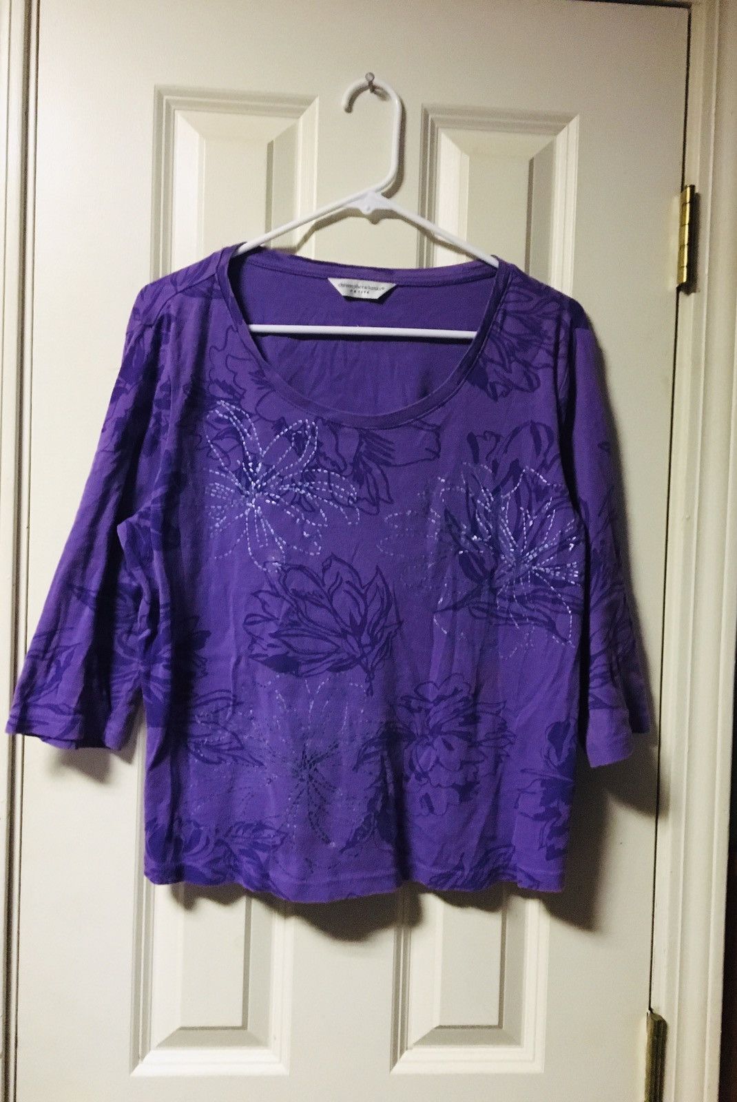Other Christopher & Banks Women’s Top XL Petite ( Cheat 43 Inches) Size XL / US 12-14 / IT 48-50 - 7 Thumbnail