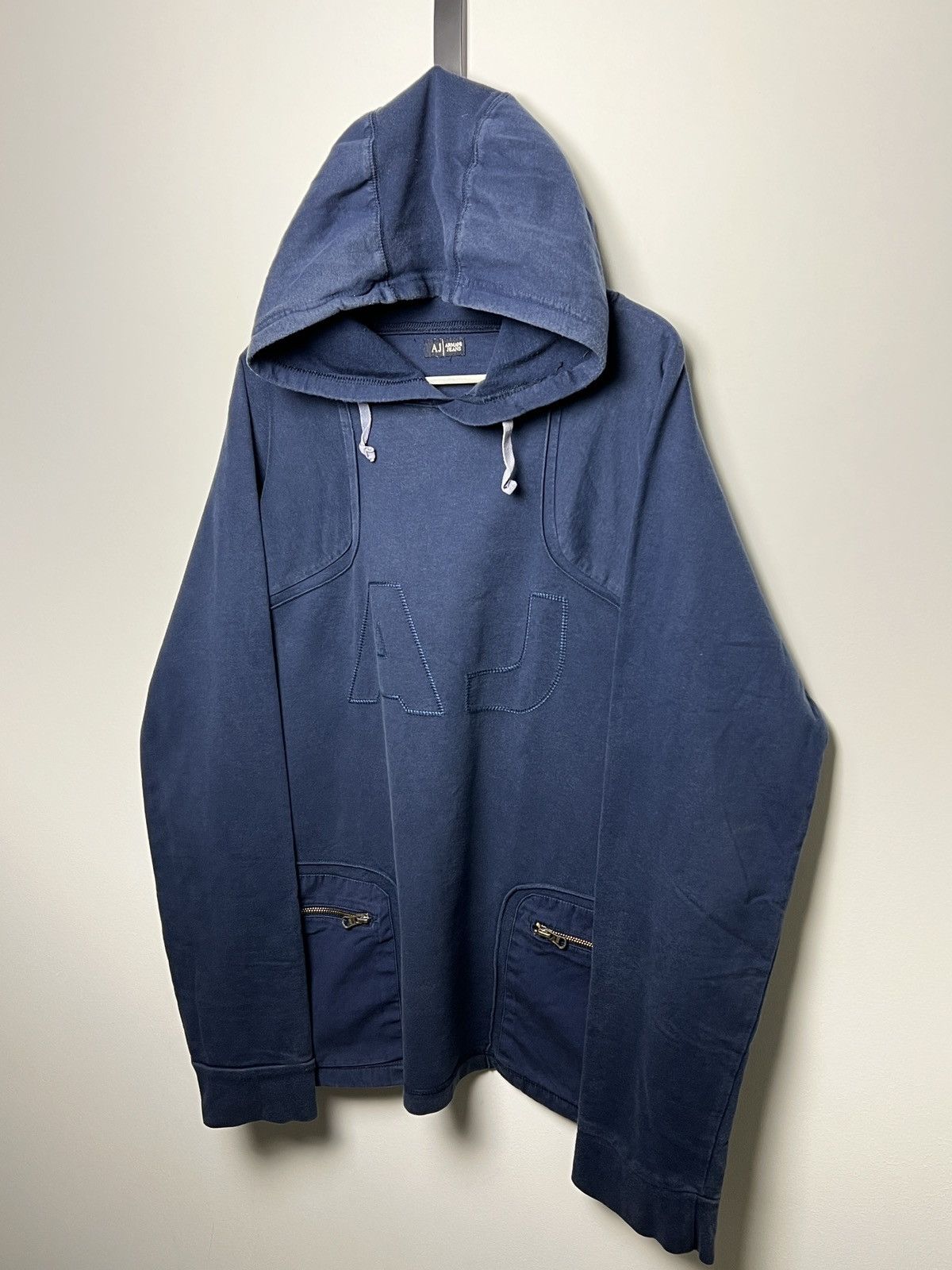 Giorgio Armani armani y2k vintage washed hoodie Size US L / EU 52-54 / 3 - 2 Thumbnail