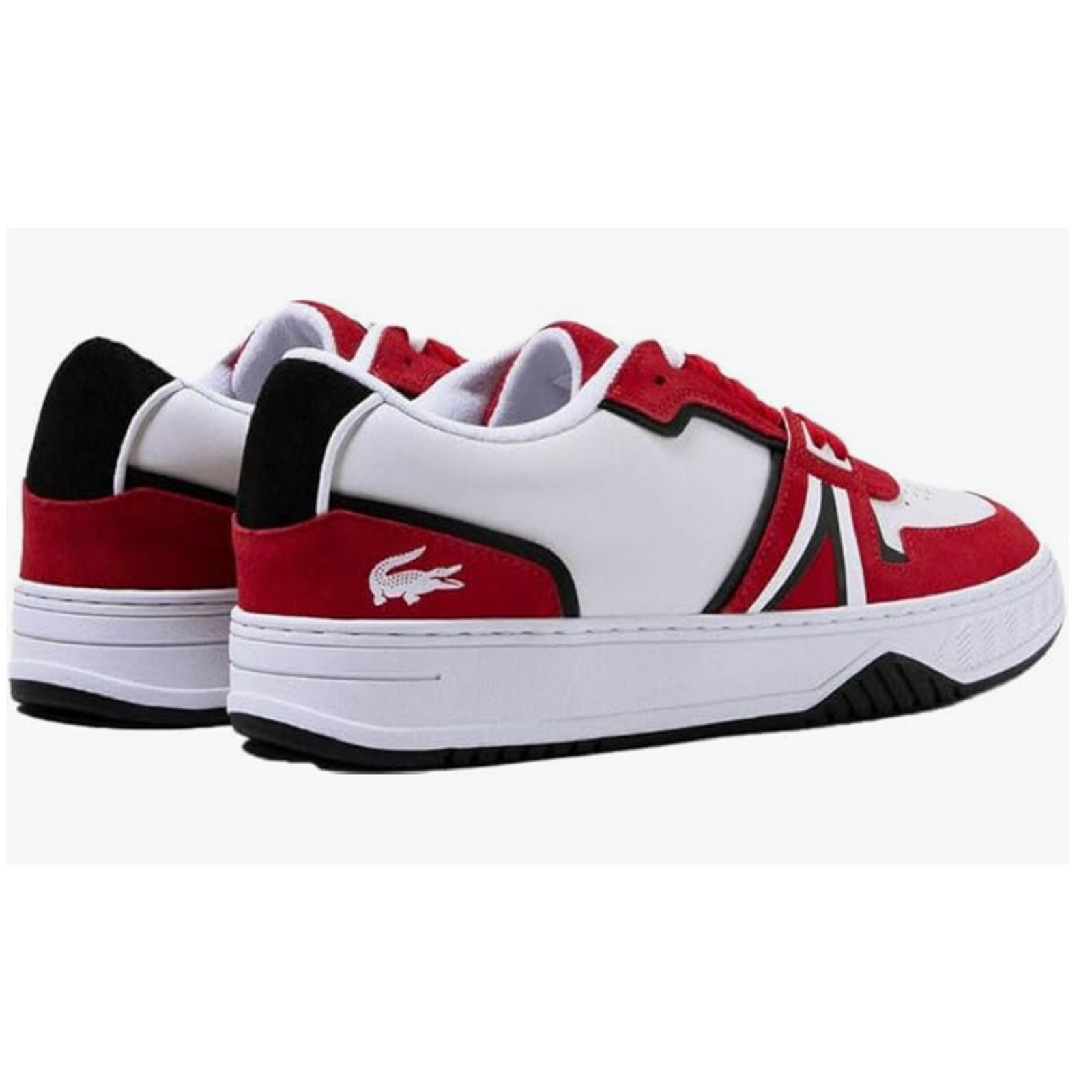 Lacoste Lacoste Men's L001 Leather Sneakers Color White/Red 12 M Size US 12 / EU 45 - 4 Thumbnail