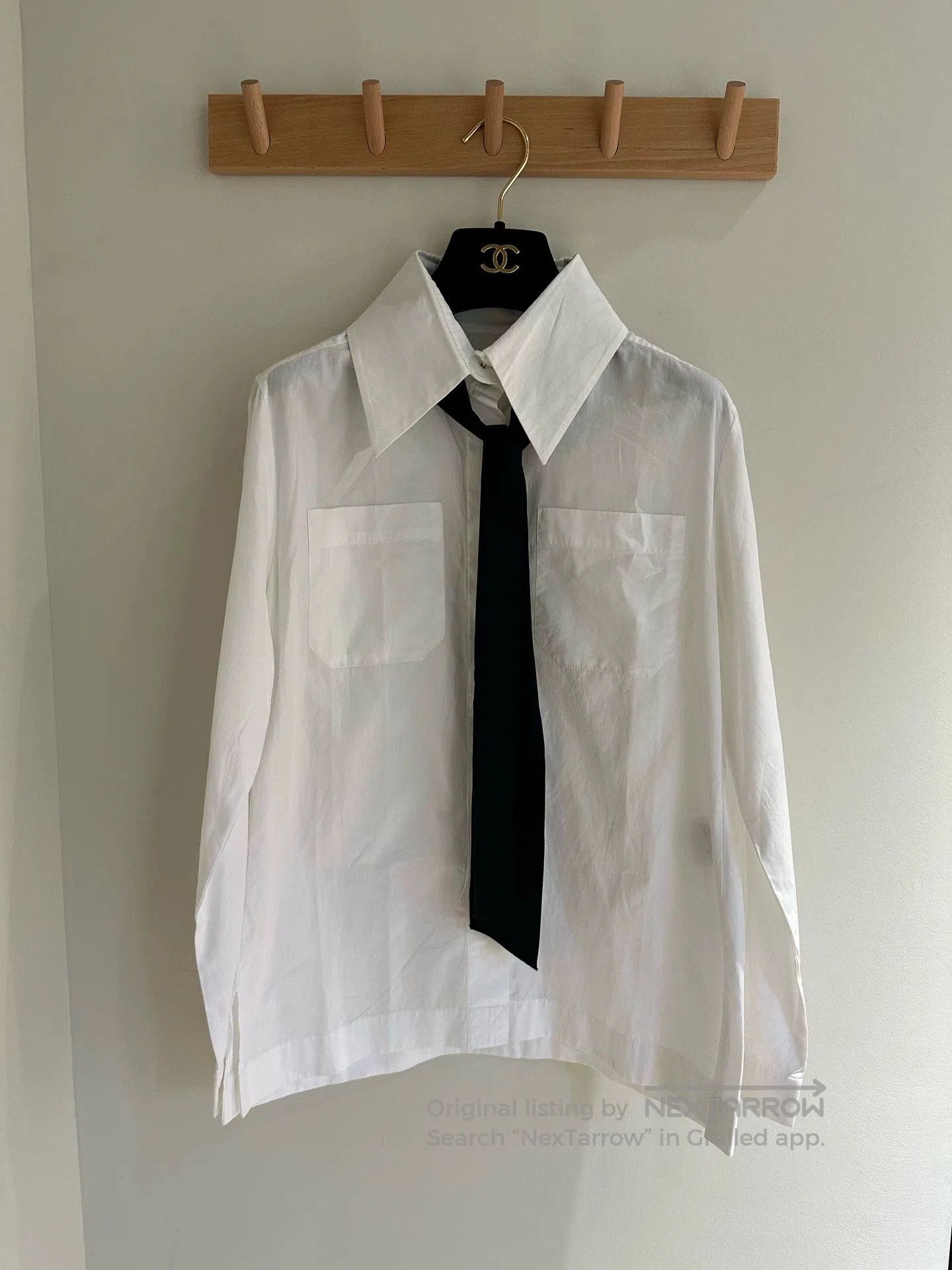 Chanel Chanel Tie Shirt FR34. Size US XS / EU 42 / 0 - 1 Thumbnail