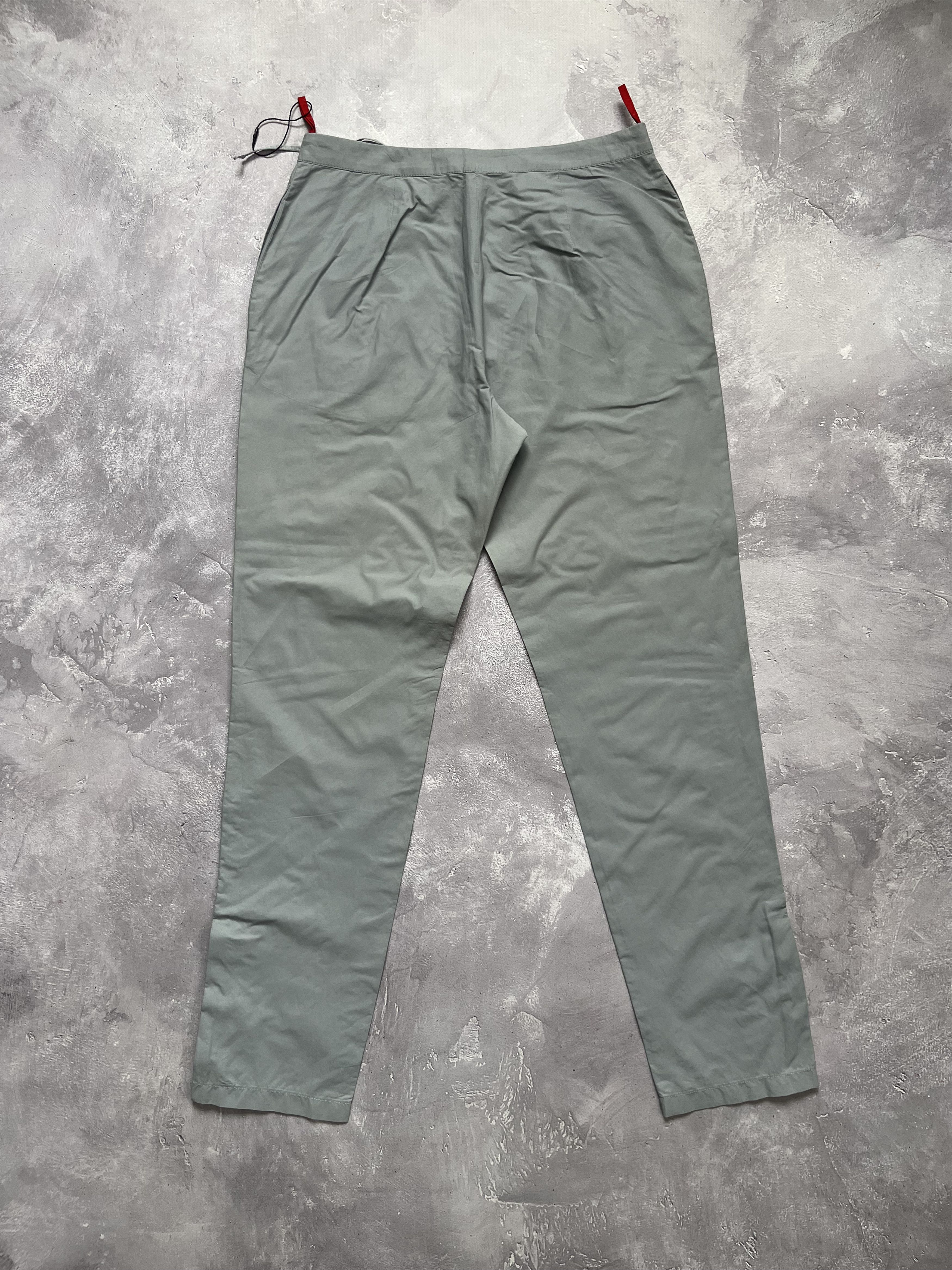 Prada Prada Lightweight Pants Cotton Nylon Gray Red Tab Size 28" / US 6 / IT 42 - 12 Thumbnail