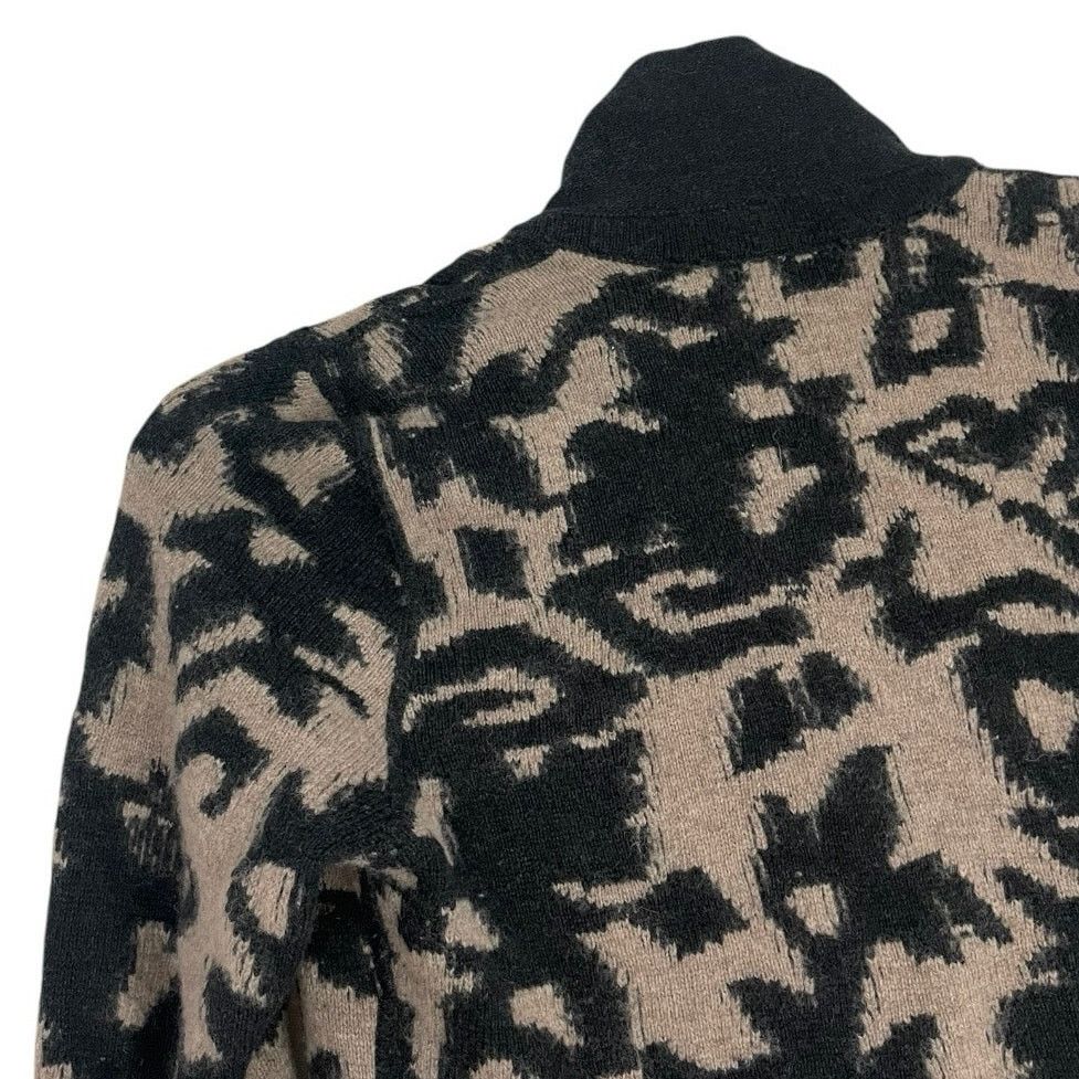 Other Vintage Black & Beige Button Down Long Cardigan Sweater Size S / US 4 / IT 40 - 7 Thumbnail