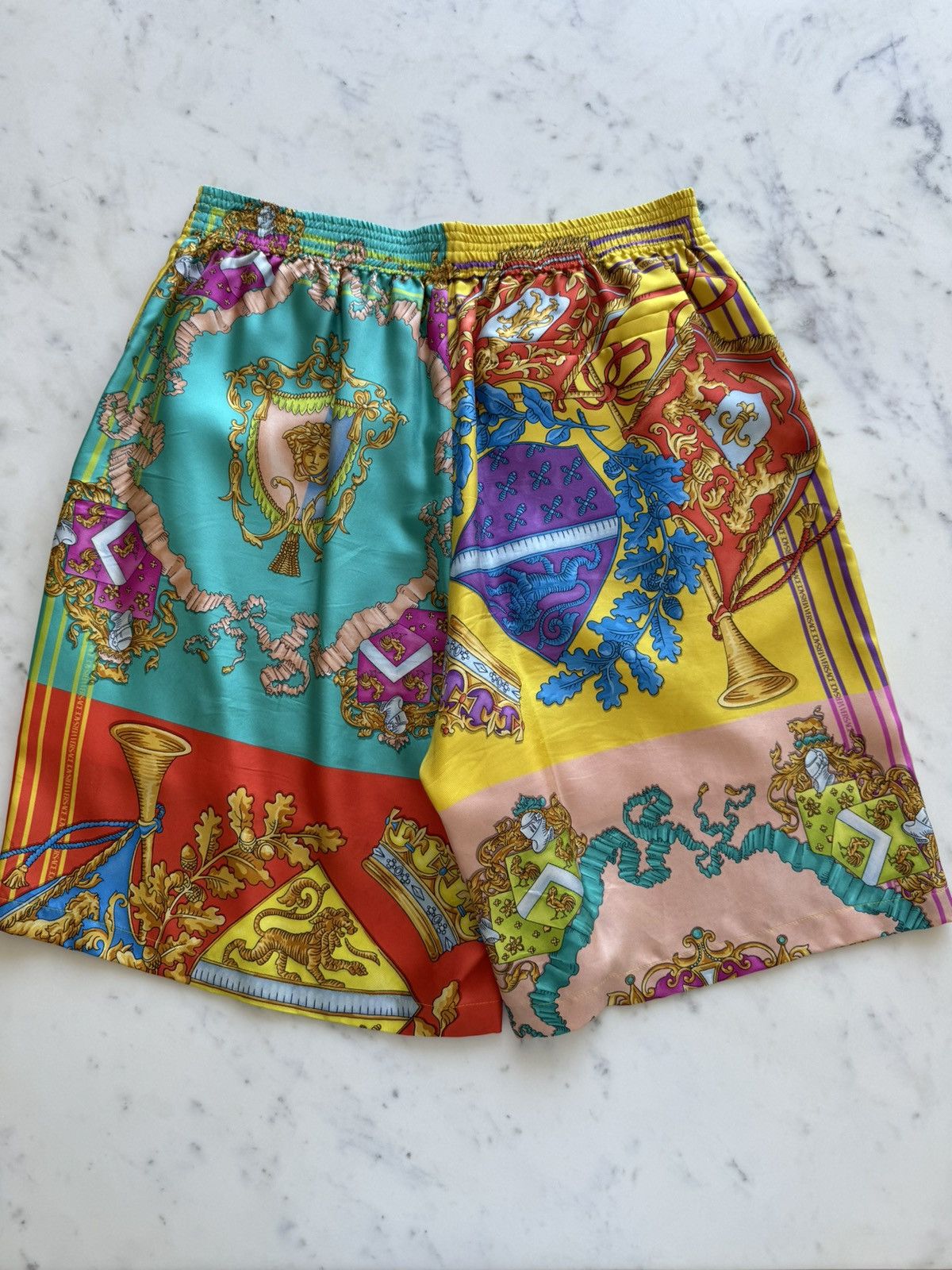 Versace Versace Royal Rebellion Print Silk Bermuda Shorts $980 Size US 30 / EU 46 - 1 Thumbnail