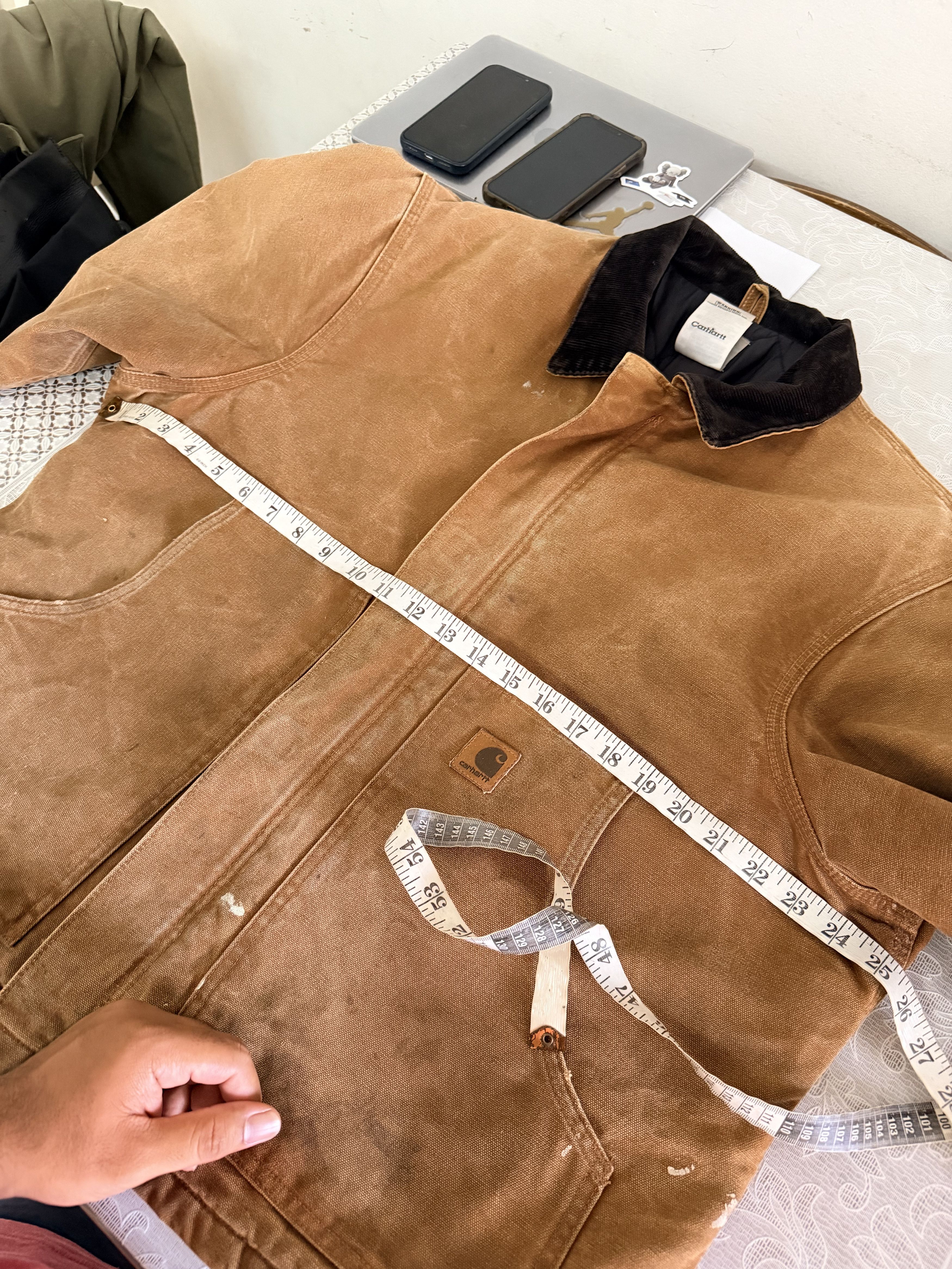 Carhartt Vintage Carhartt Distressed Detroit Zipper Jacket Size US L / EU 52-54 / 3 - 21 Thumbnail