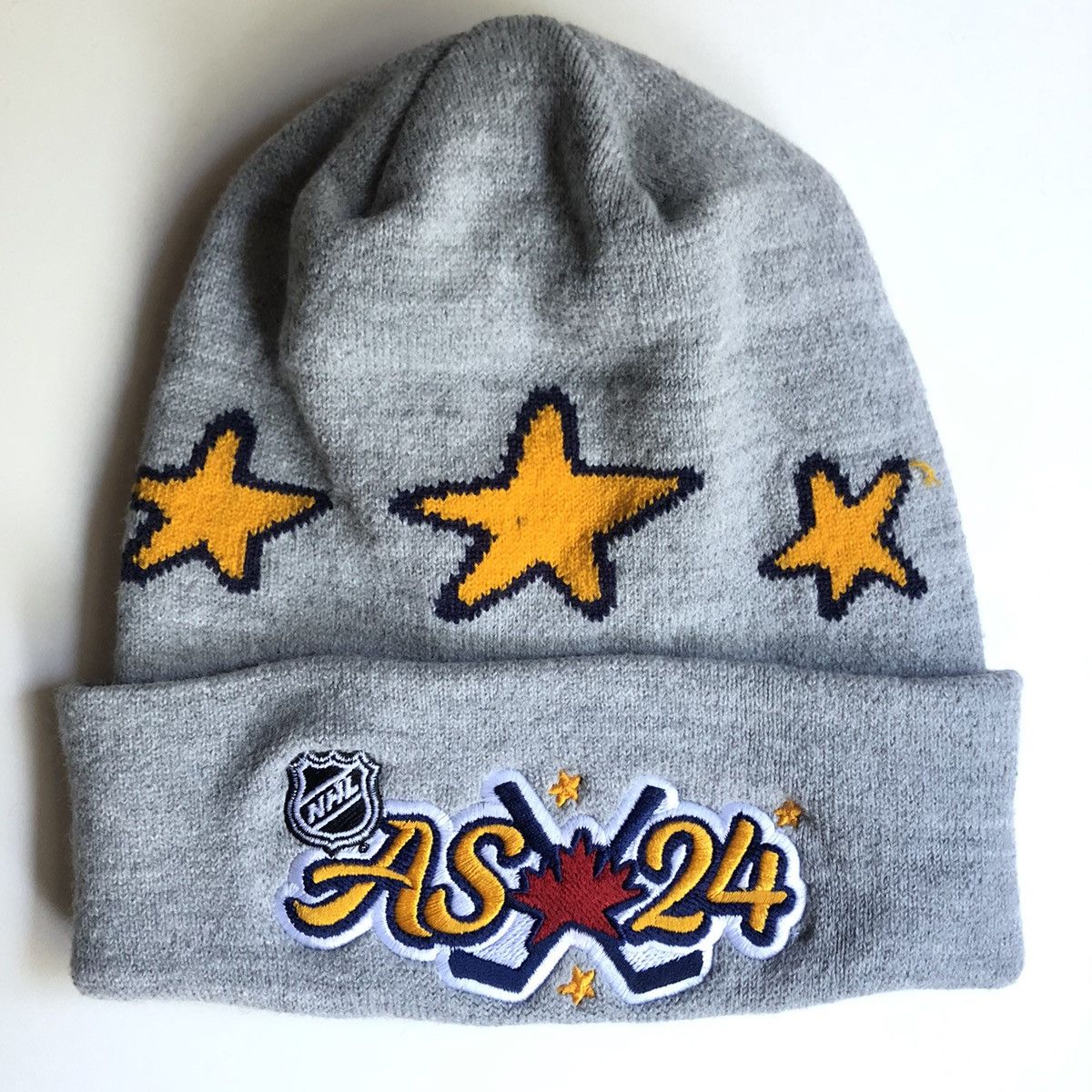 NHL × October's Very Own OVO X NHL All Star Beanie Heather Grey Size ONE SIZE - 2 Thumbnail