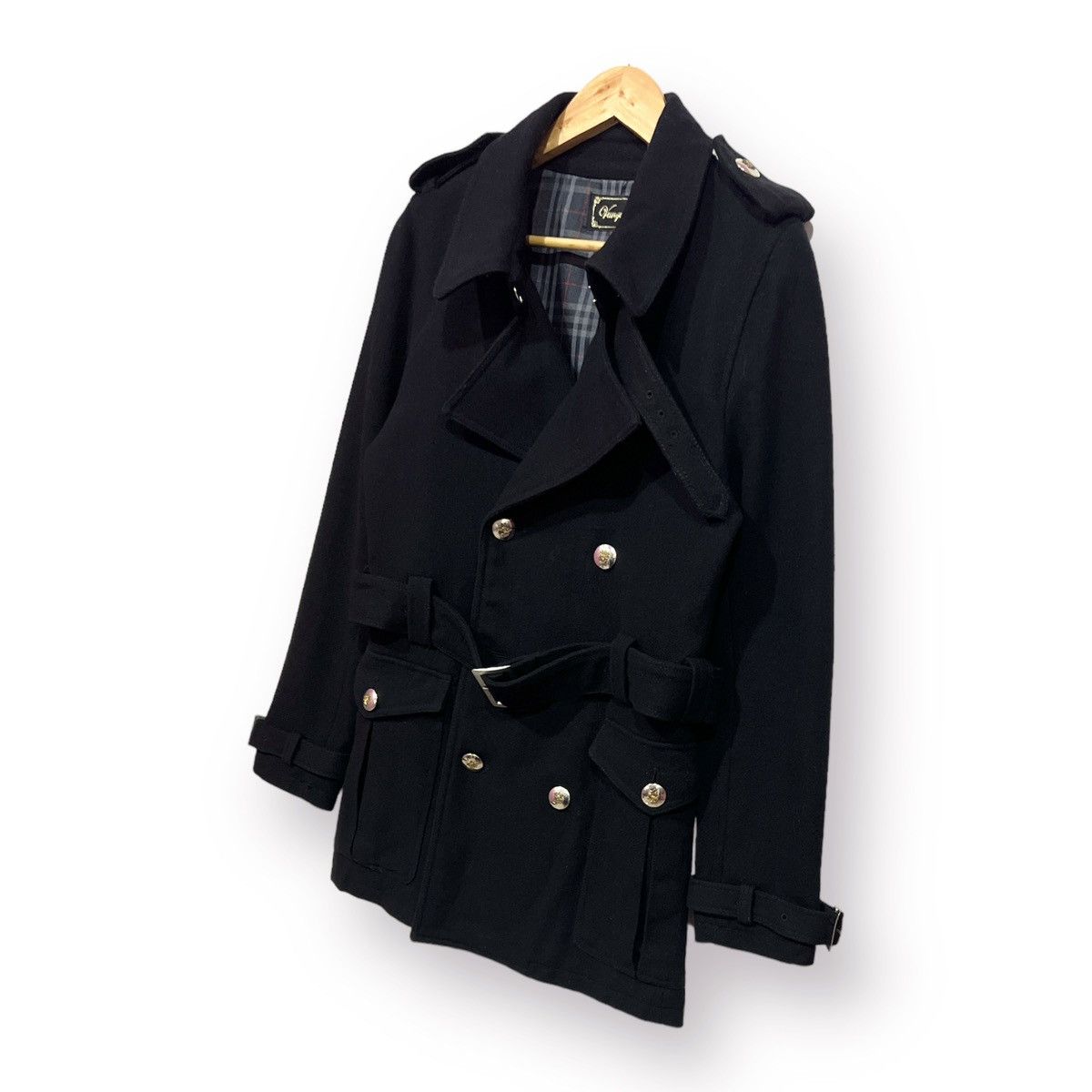Vanquish 🔥 VANQUISH CHEKED LINED SMART LADIES TRENCHCOAT Size S / US 4 / IT 40 - 2 Thumbnail