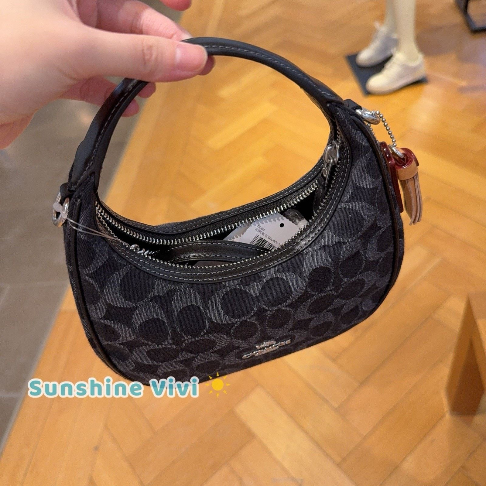 Coach NWT Coach Carmen Mini Crossbody Bag CCZ47 denim/Silver/Black Size ONE SIZE - 6 Thumbnail