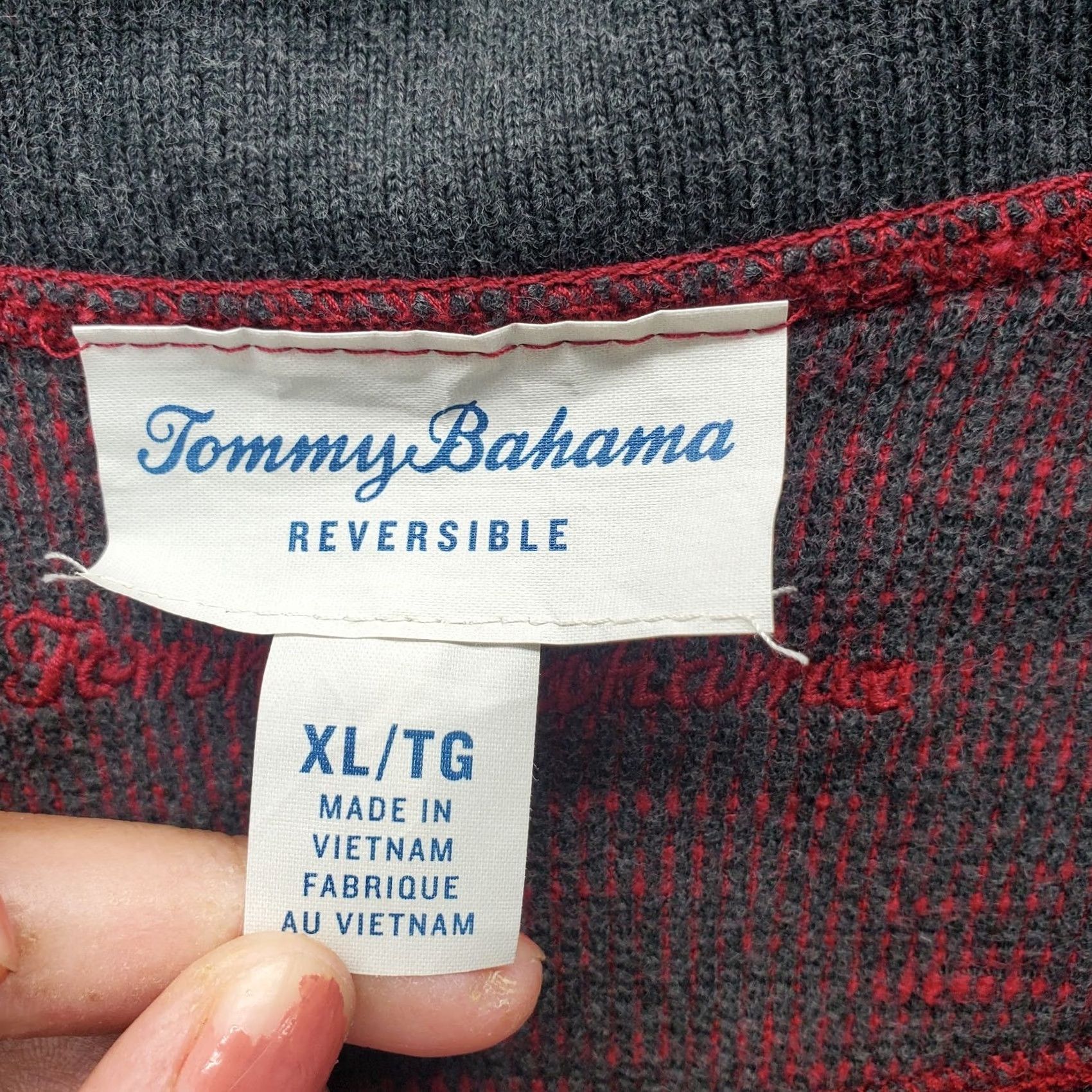 Tommy Bahama Tommy Bahama Reversible Sweatshirt Men XL Multicolor Mock Neck 1/2 Zip Pullover Size XL Men Size US XL / EU 56 / 4 - 5 Thumbnail