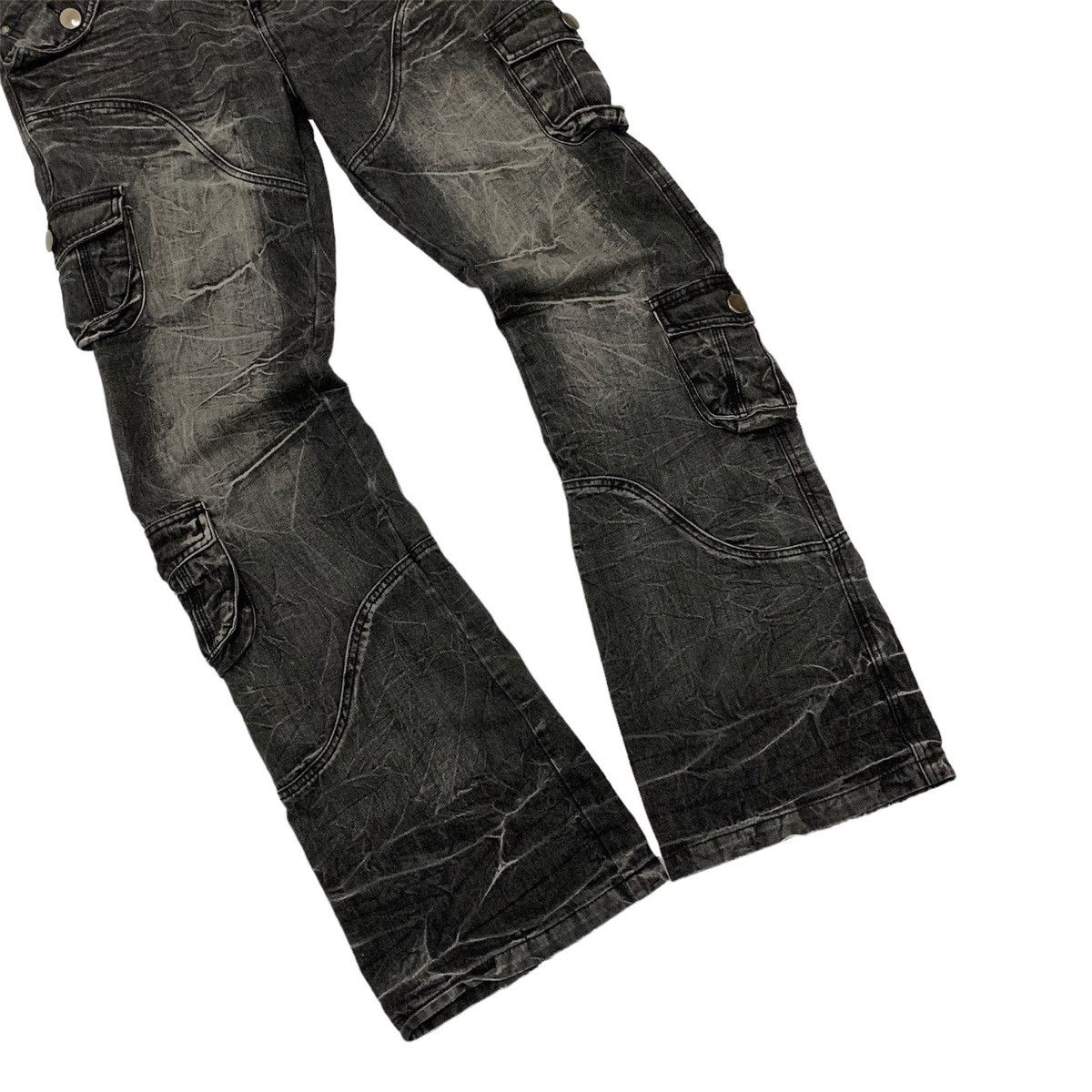 If Six Was Nine Toplsm Multipocket Bondage Distressed Jeans Size US 36 / EU 52 - 6 Thumbnail