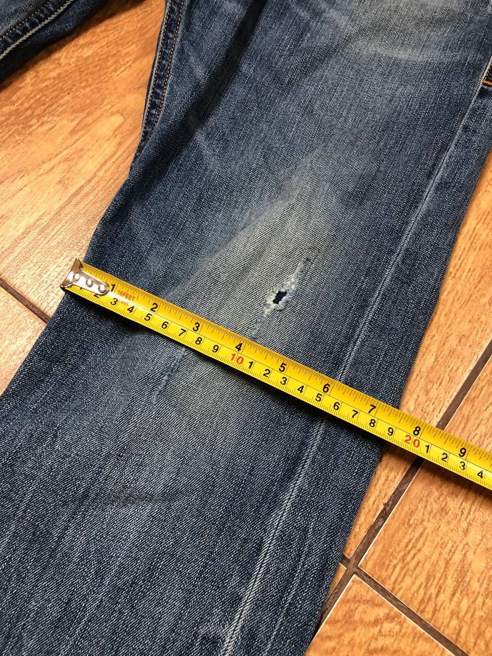 Diesel × Japanese Brand Crazy Crash Dirty Faded Jean Japan Avant Garde Style Size US 33 - 11 Thumbnail