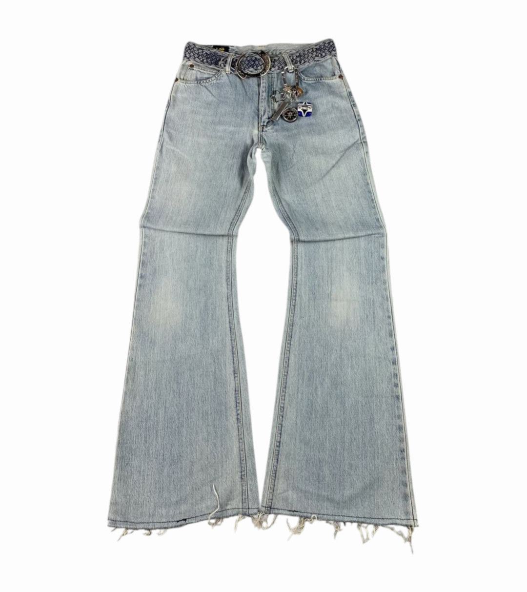 Tornado Mart 💥flare💥vintage Lee denim faded Size US 31 - 5 Thumbnail