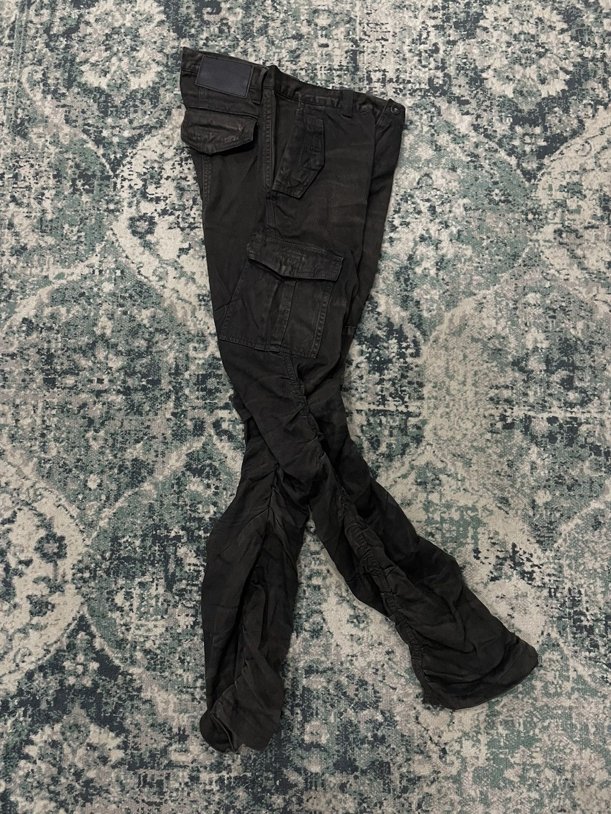 Tornado Mart Tornado Mart Waxed Multipocket Coated Denim Pants Size US 30 / EU 46 - 18 Thumbnail