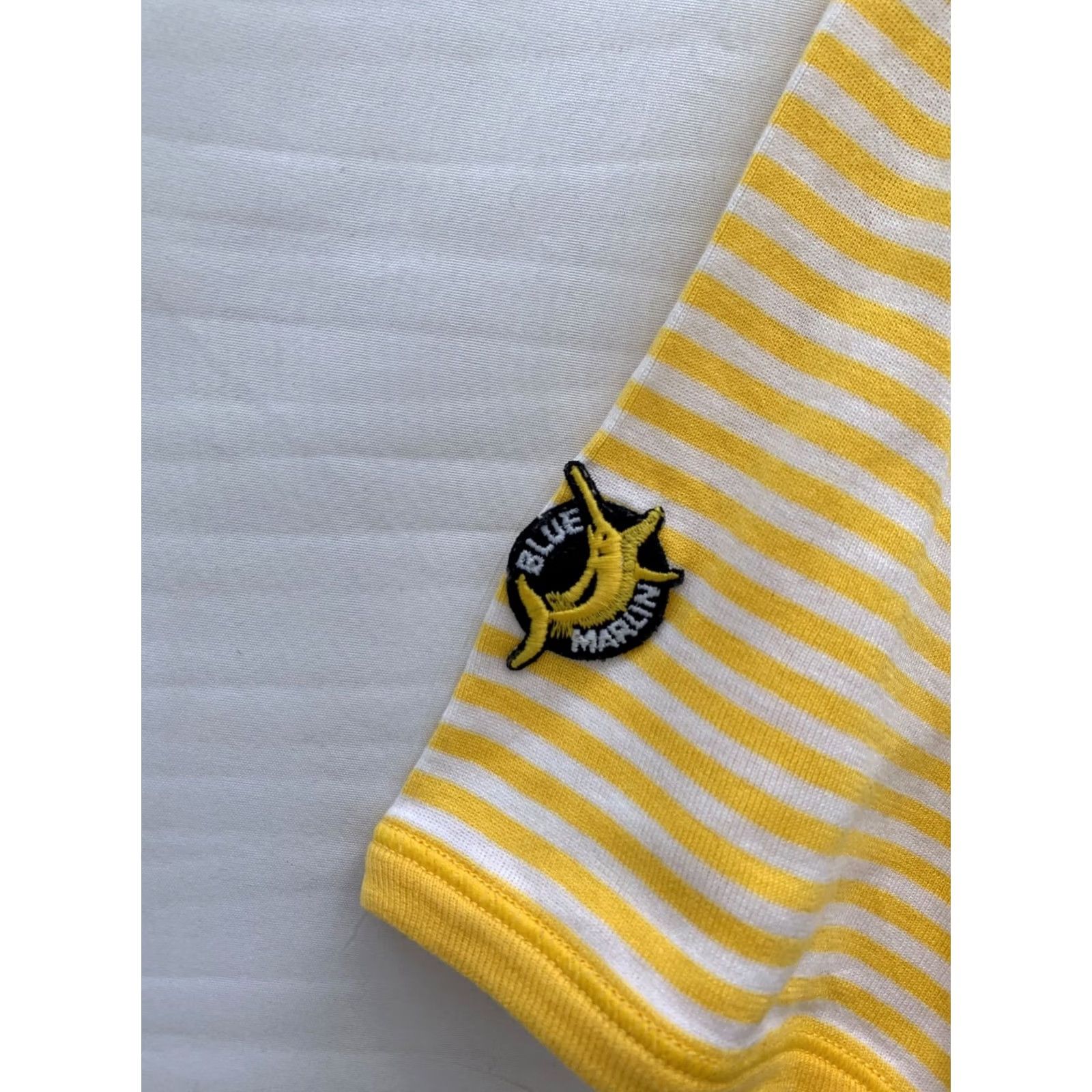 Ermenegildo Zegna VINTAGE Ermenegildo Zegna Striped Henley Shirt Mens S Yellow White Made in Italy Size US S / EU 44-46 / 1 - 7 Thumbnail