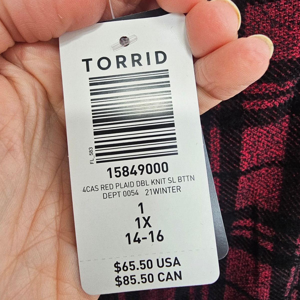 Corridor Torrid Womens Plaid Knit Mini Dress Size 1X Dark Academia Size XL / US 12-14 / IT 48-50 - 8 Thumbnail